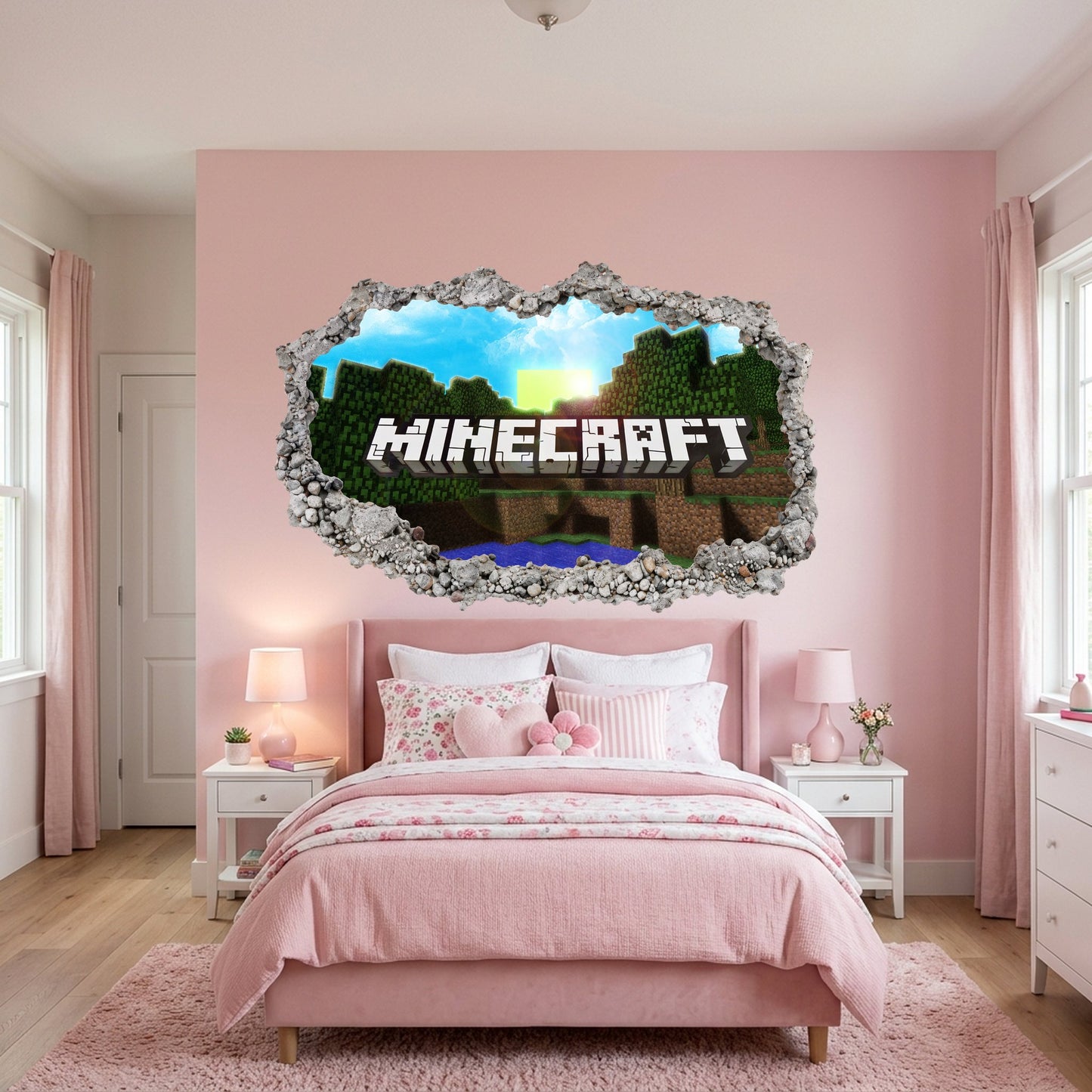Minecraft Steve Creepers Nursery Wall Art Playroom Art Decal 151