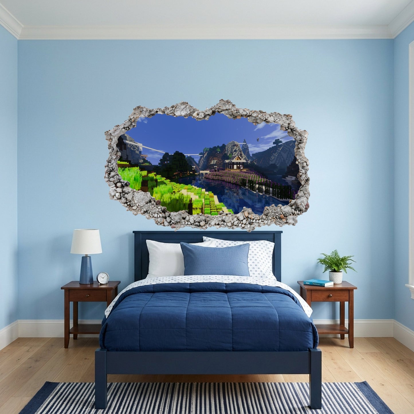 Minecraft Steve Creepers Wall Art Sticker 3D Effect Sticker 109
