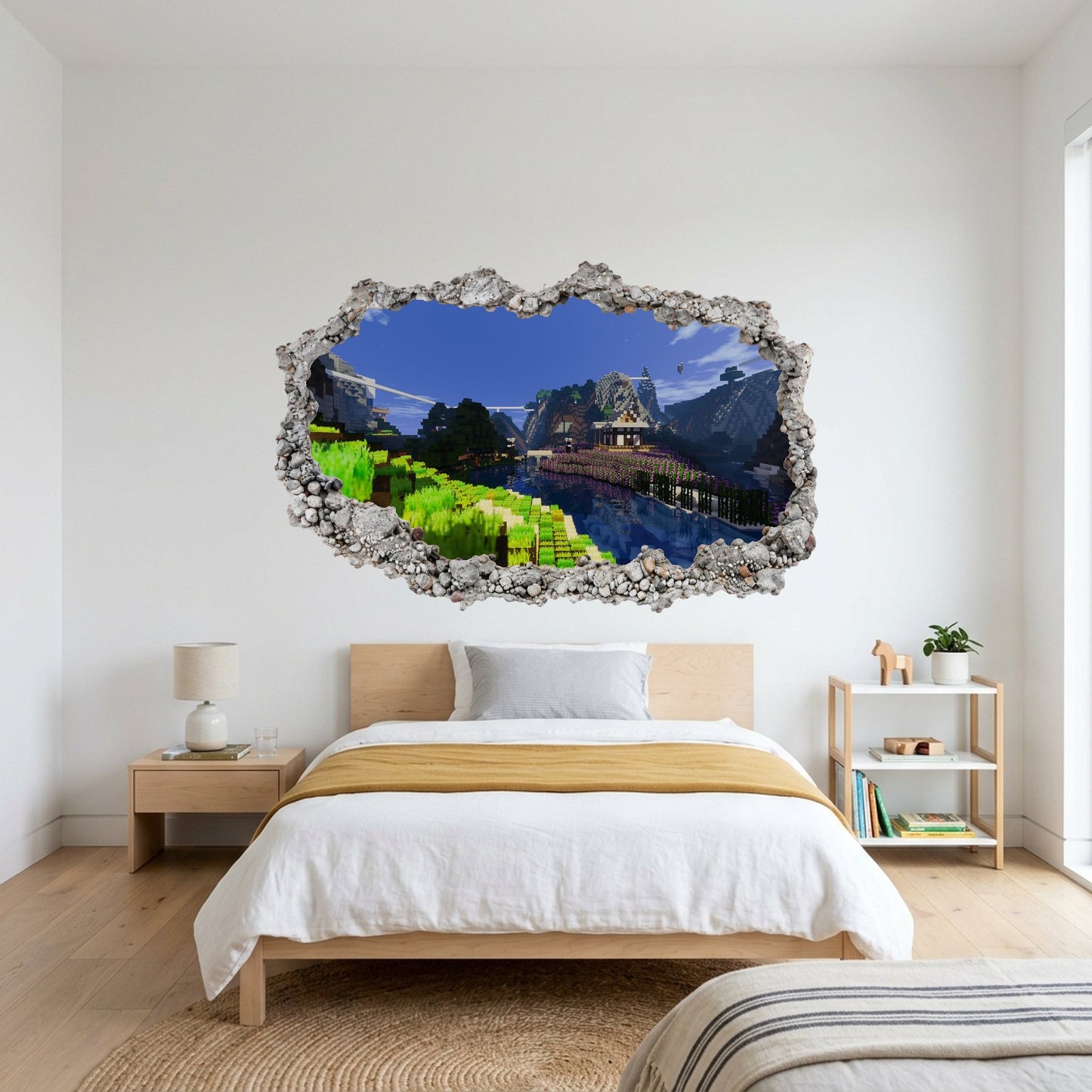 Minecraft Steve Creepers Wall Art Sticker 3D Effect Sticker 109