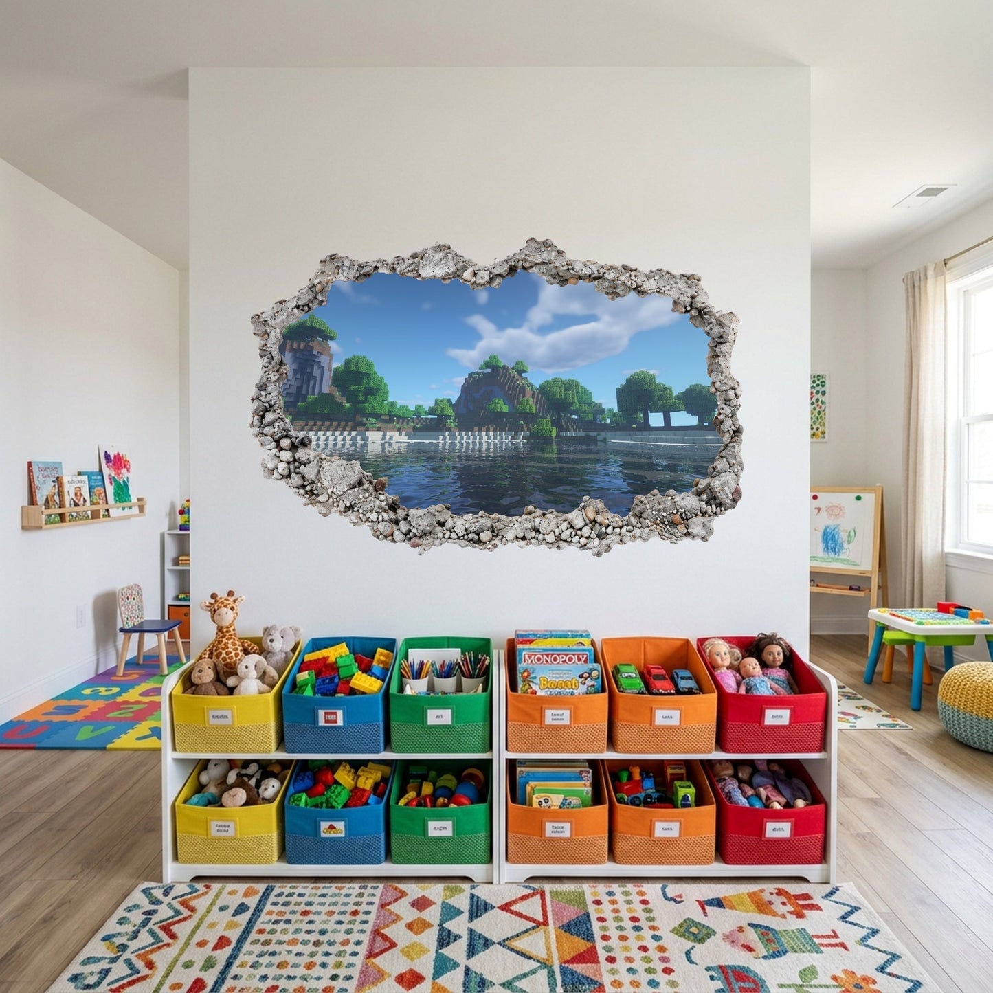 Minecraft Video Game Bedroom Decor Playroom Art Decal 156