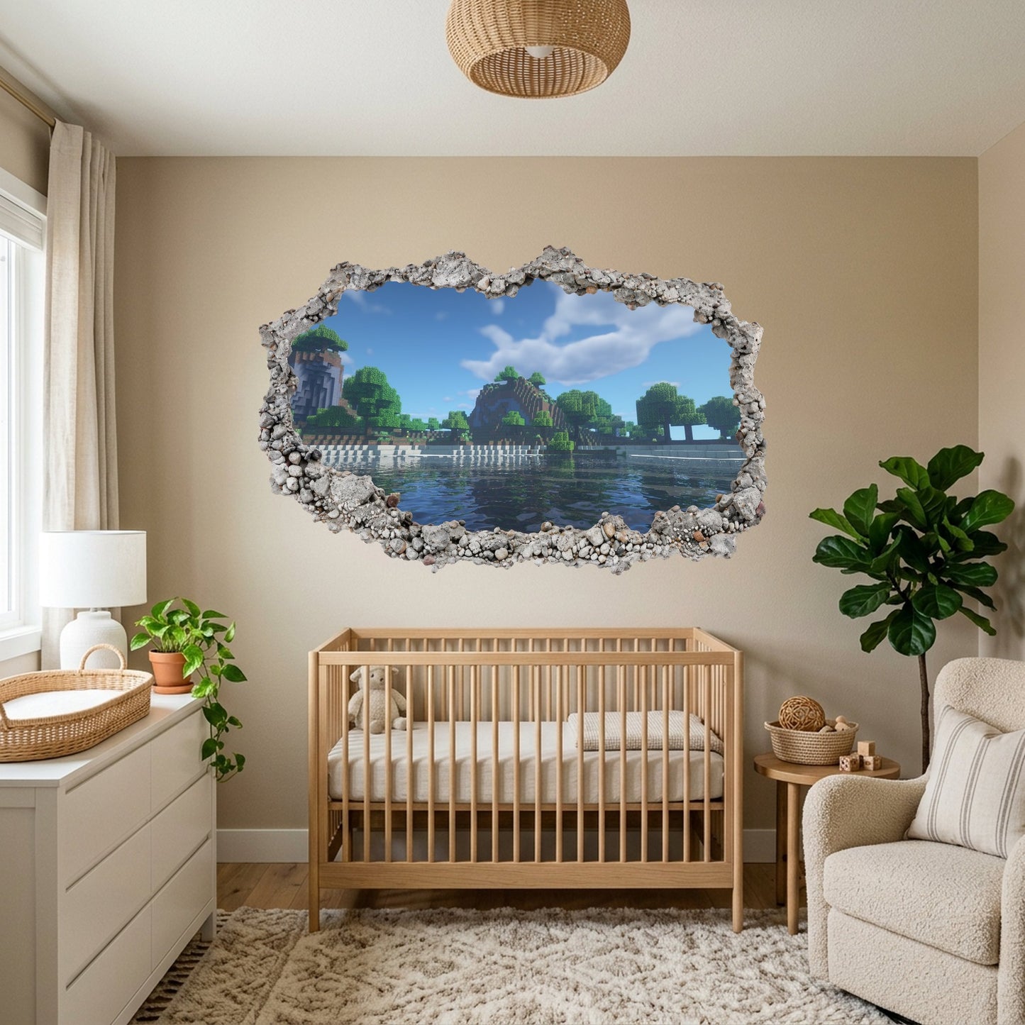Minecraft Video Game Bedroom Decor Playroom Art Decal 156