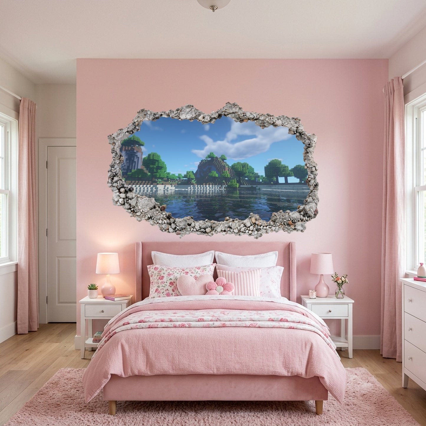 Minecraft Video Game Bedroom Decor Playroom Art Decal 156