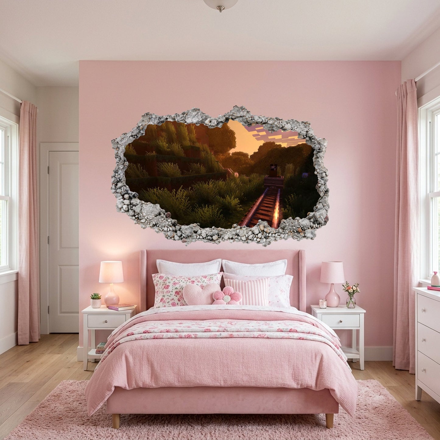 Minecraft Video Game Bedroom Decor Wall Art Sticker 138