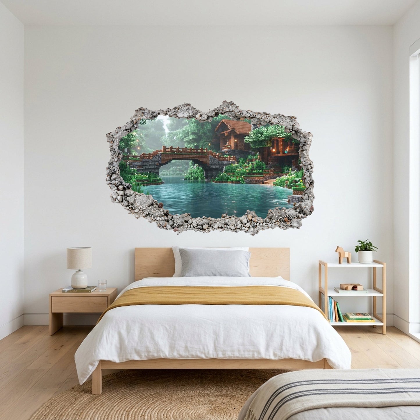 Minecraft Video Game Playroom Art Decal Vinyl Mural 147