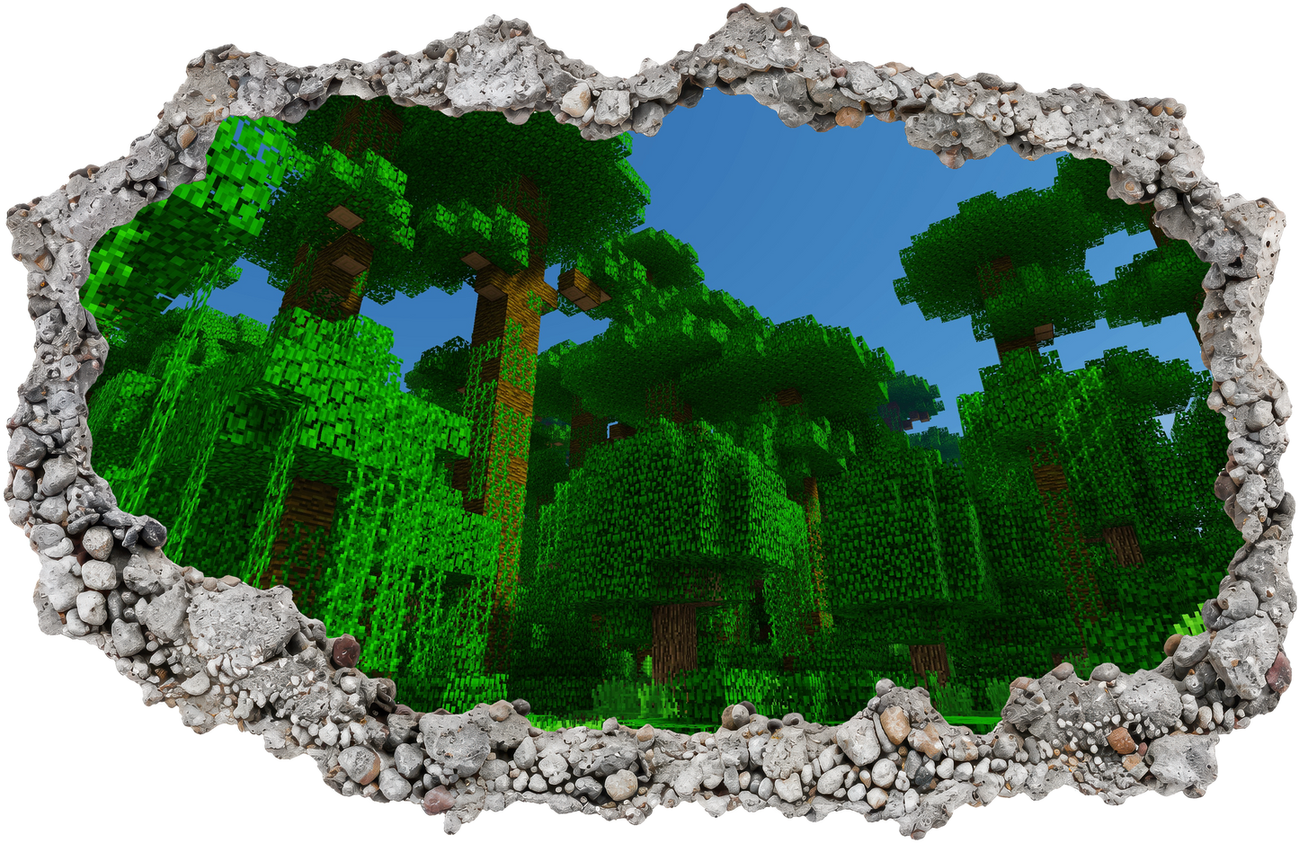 Minecraft Video Game Playroom Art Decal Wall Art Sticker 130