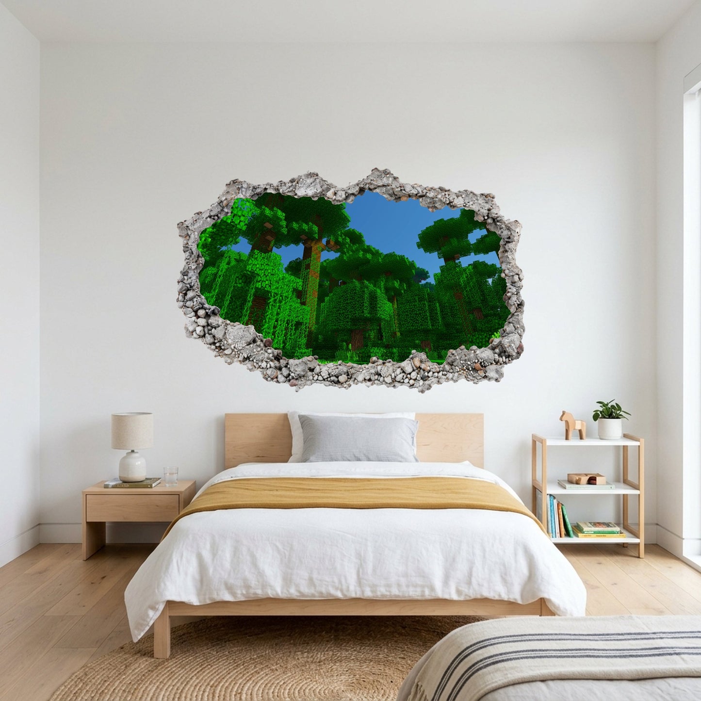 Minecraft Video Game Playroom Art Decal Wall Art Sticker 130