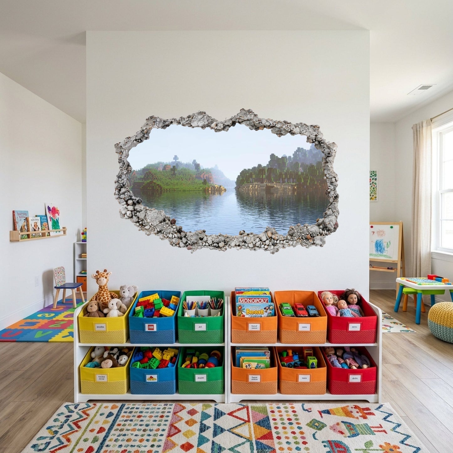 Minecraft Video Game Wall Art Sticker 3D Effect Sticker 117