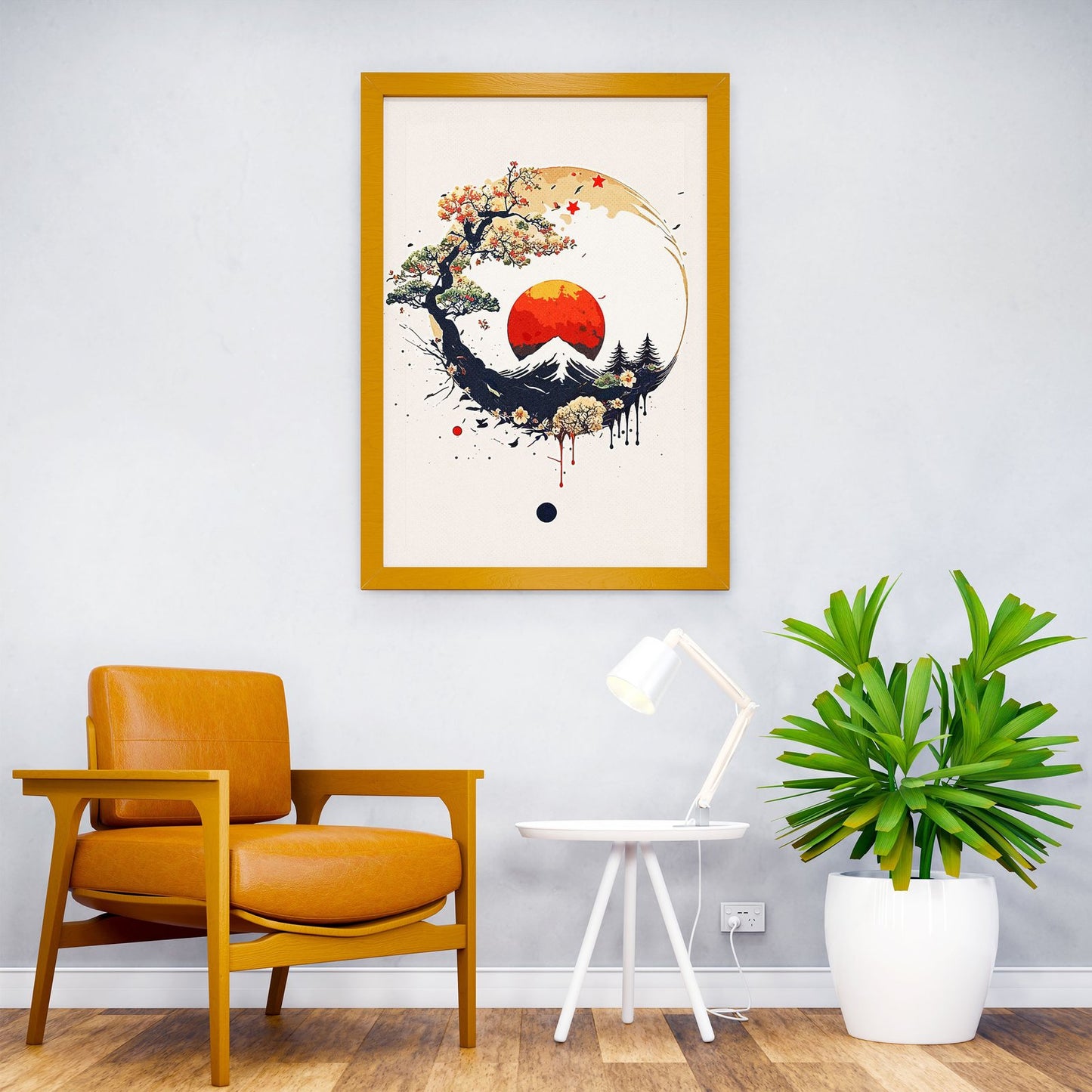Minimalist Abstract Japan Asian Style Poster | Wall Art for Home & Office | High-Quality Print - High-Quality Visual Display