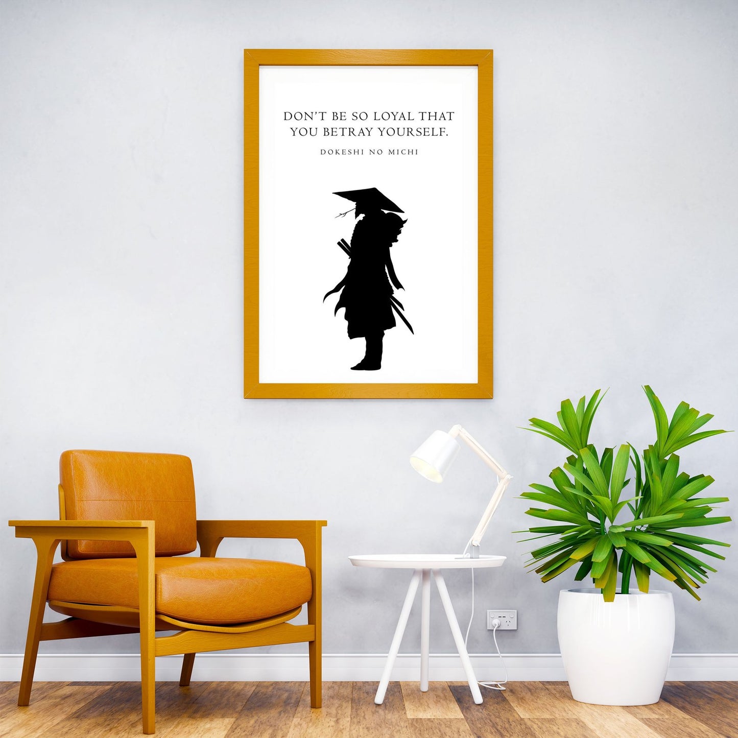Minimalist Samurai Quote Asian Style Poster | Wall Art for Home & Office | High-Quality Print - High-Quality Visual Display