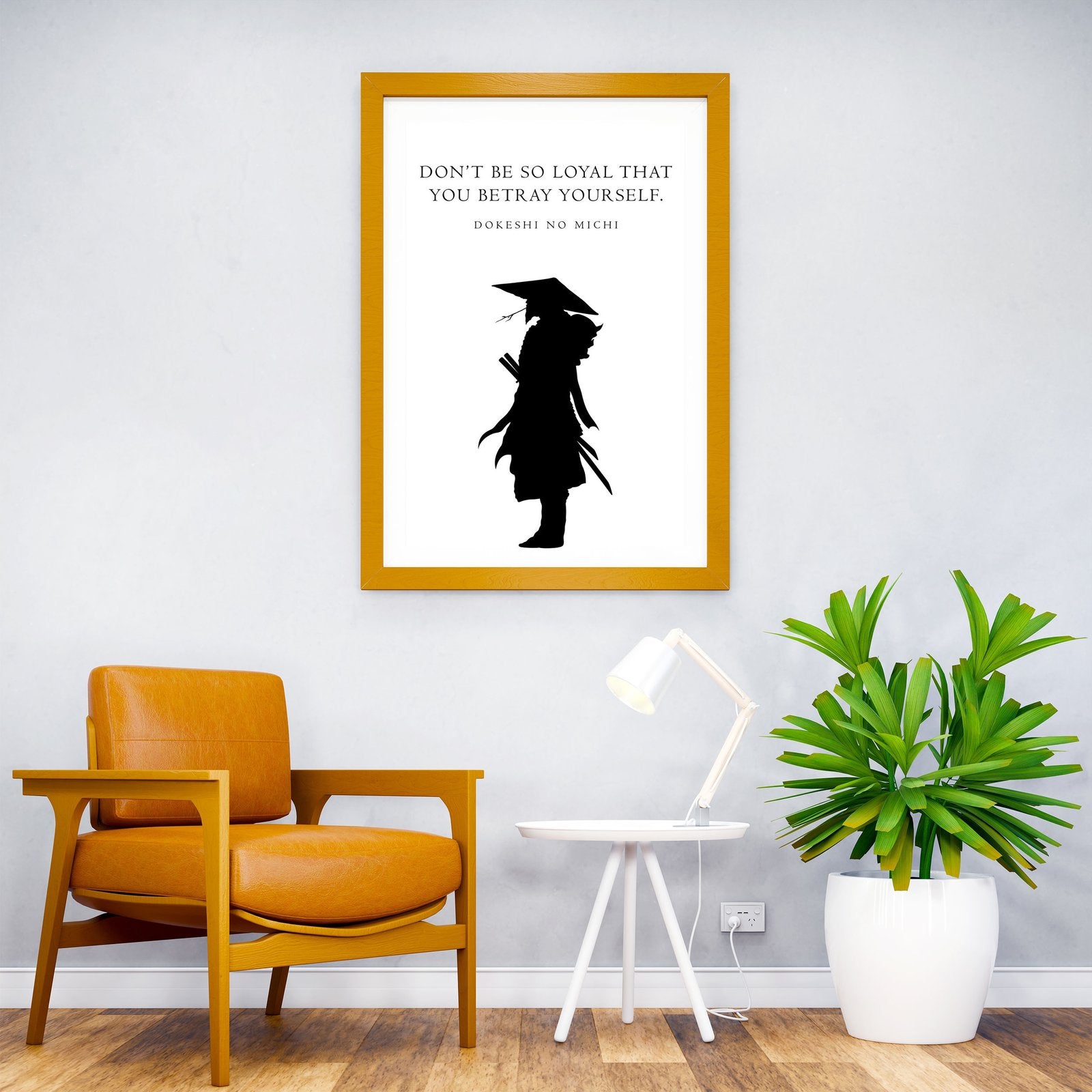 Minimalist Samurai Quote Asian Style Poster | Wall Art for Home & Office | High-Quality Print - High-Quality Visual Display