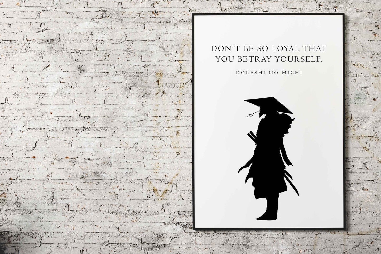 Minimalist Samurai Quote Asian Style Poster | Wall Art for Home & Office | High-Quality Print - High-Quality Visual Display