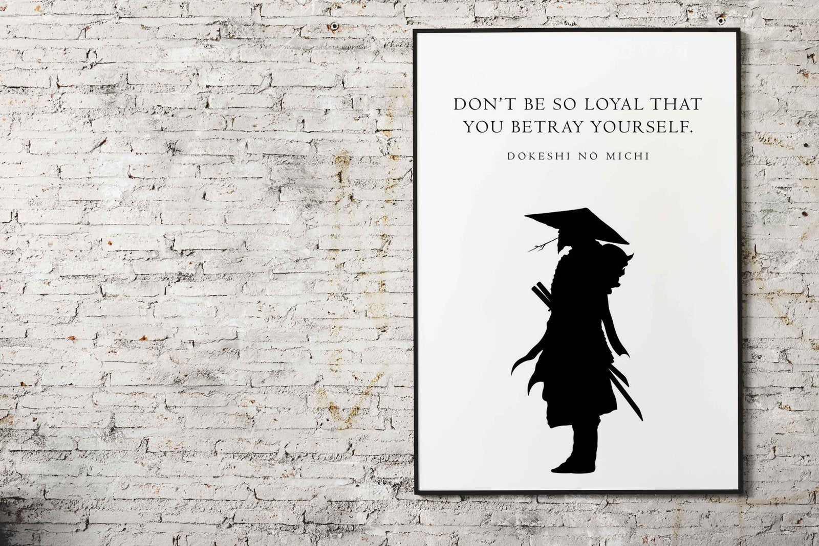Minimalist Samurai Quote Asian Style Poster | Wall Art for Home & Office | High-Quality Print - High-Quality Visual Display