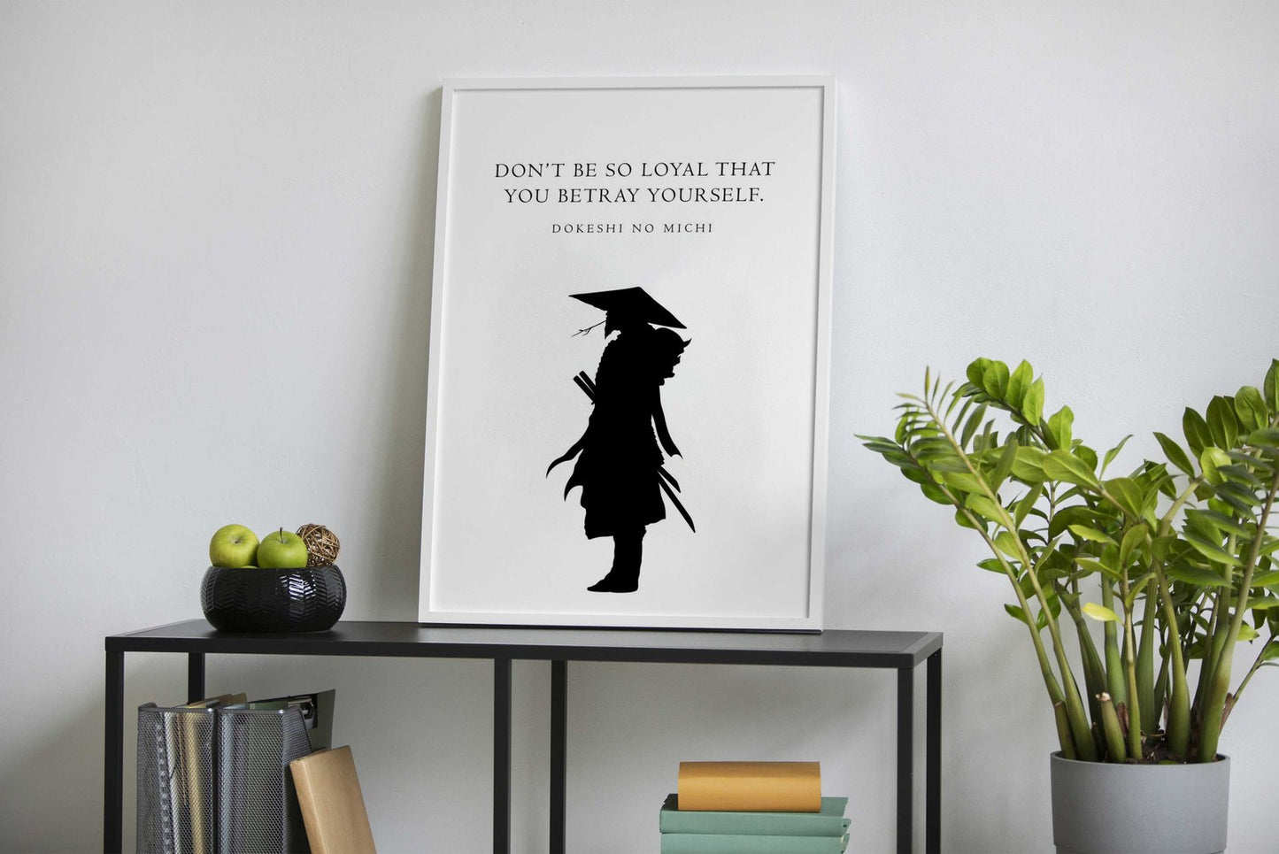 Minimalist Samurai Quote Asian Style Poster | Wall Art for Home & Office | High-Quality Print - High-Quality Visual Display