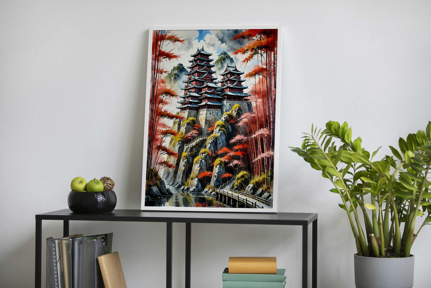 Mistic Japanese Castle Asian Style Poster | Wall Art for Home & Office | High-Quality Print - High-Quality Visual Display