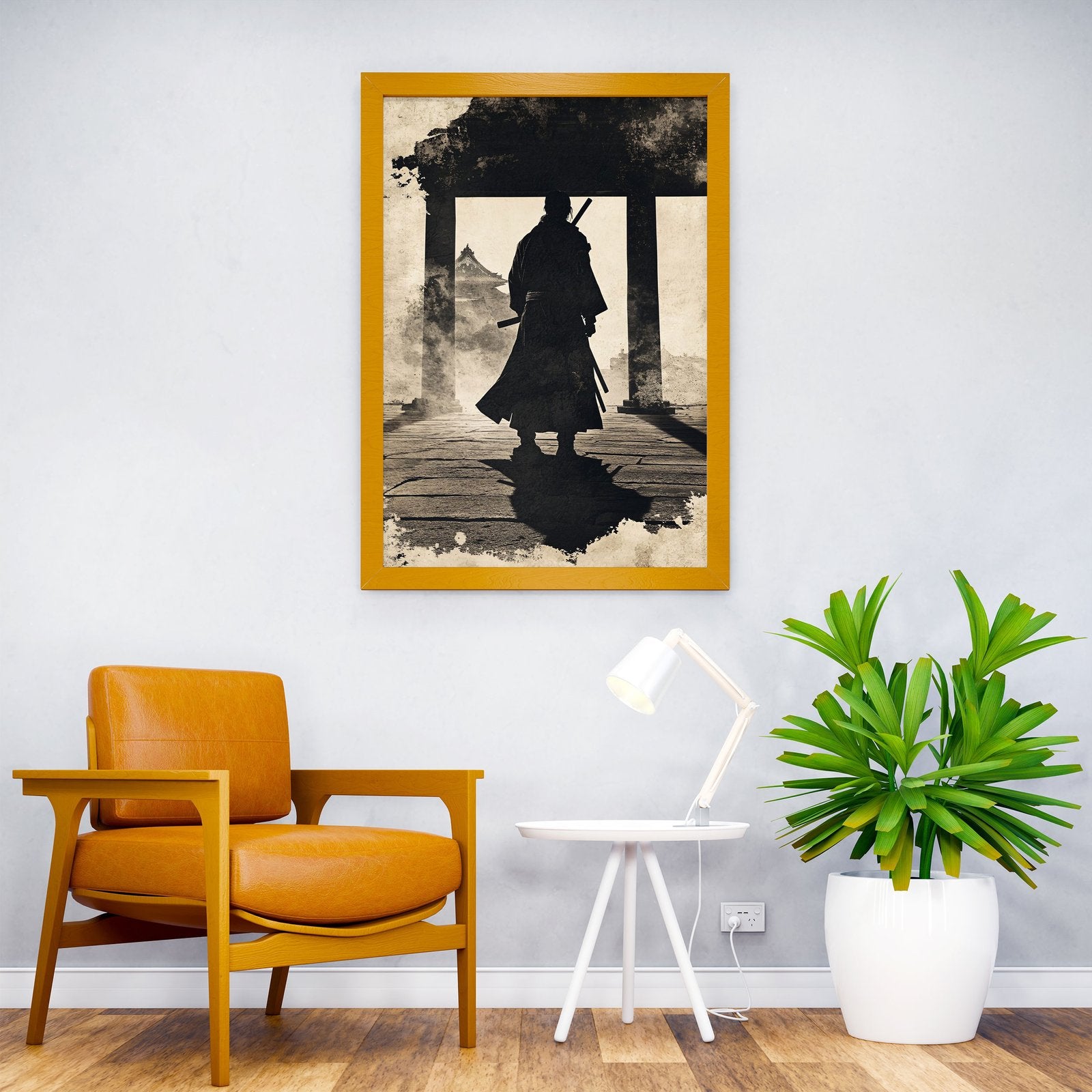 Miyamoto Musash Silhouette Asian Style Poster | Wall Art for Home & Office | High-Quality Print - High-Quality Visual Display