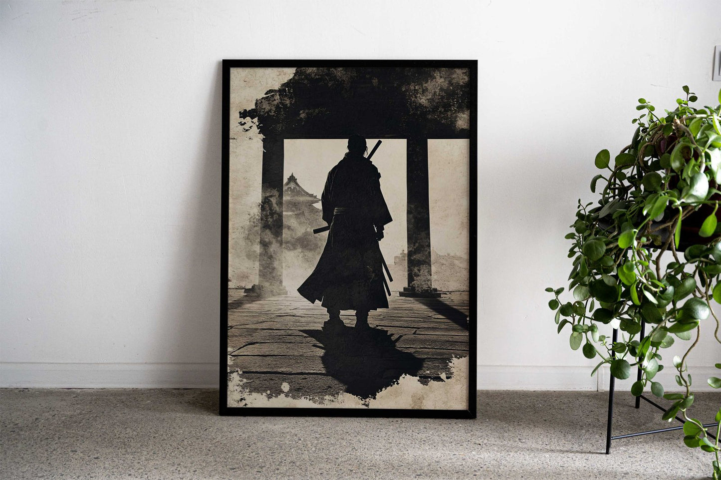 Miyamoto Musash Silhouette Asian Style Poster | Wall Art for Home & Office | High-Quality Print - High-Quality Visual Display