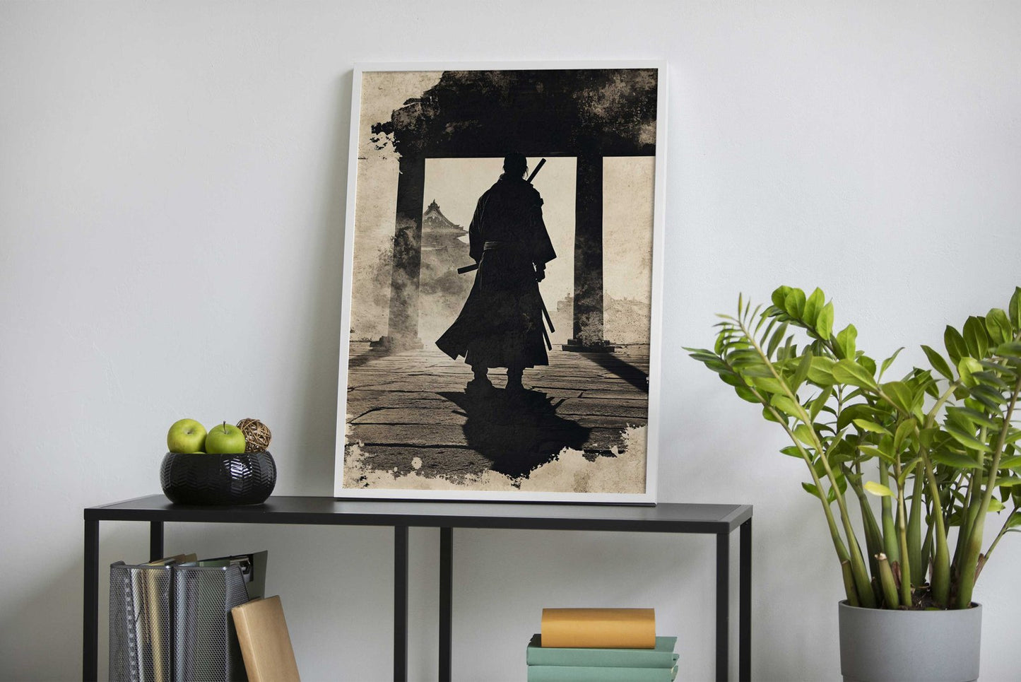 Miyamoto Musash Silhouette Asian Style Poster | Wall Art for Home & Office | High-Quality Print - High-Quality Visual Display