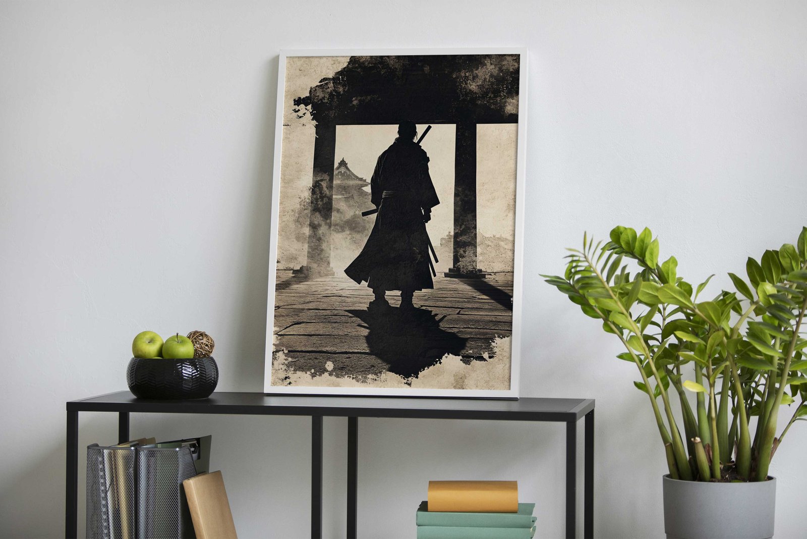 Miyamoto Musash Silhouette Asian Style Poster | Wall Art for Home & Office | High-Quality Print - High-Quality Visual Display