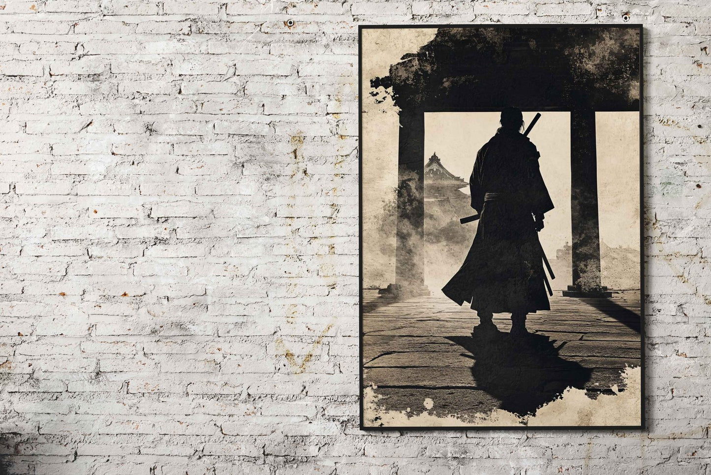 Miyamoto Musash Silhouette Asian Style Poster | Wall Art for Home & Office | High-Quality Print - High-Quality Visual Display