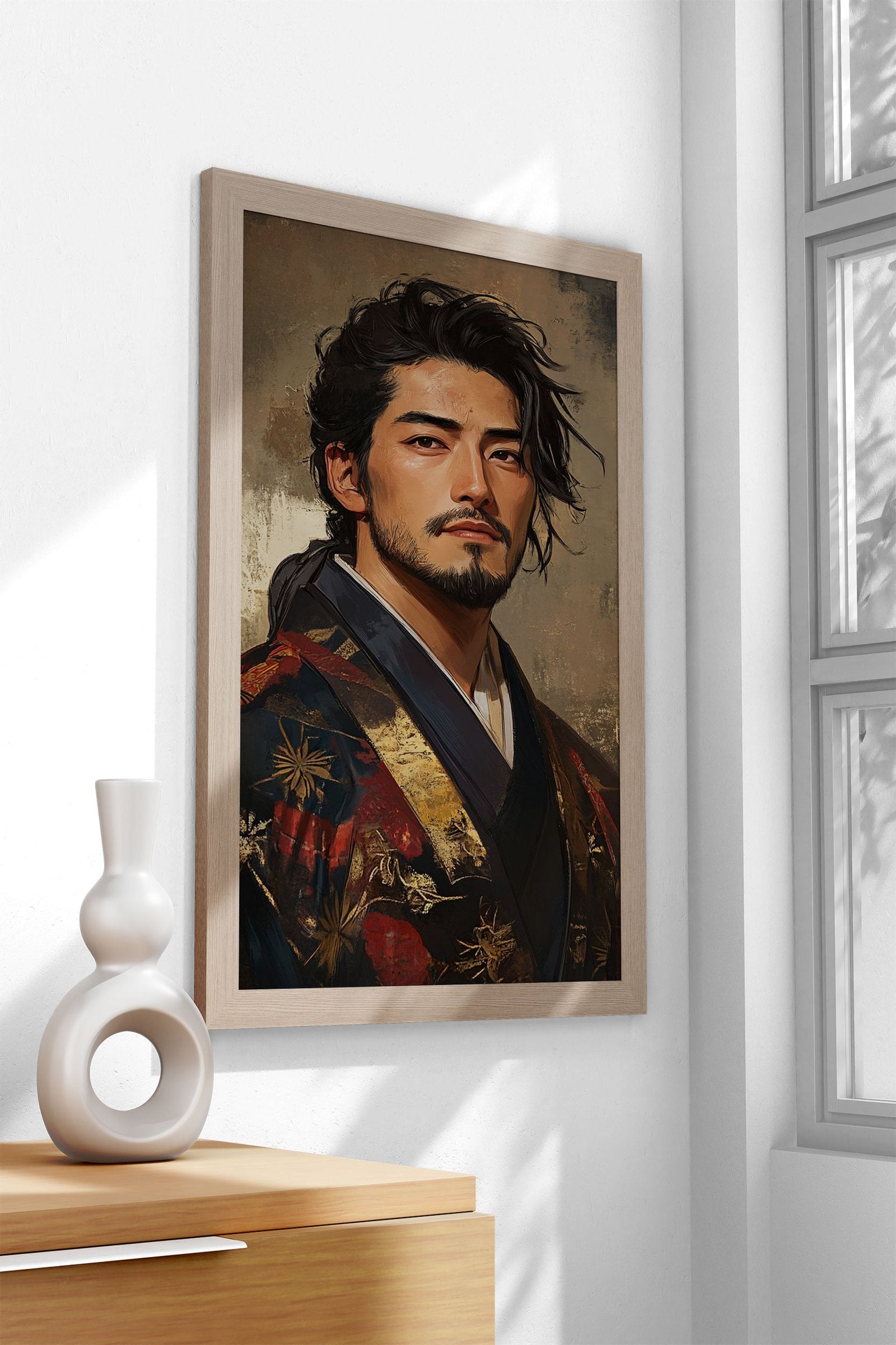 Miyamoto Musashi Portrait Asian Style Poster | Wall Art for Home & Office | High-Quality Print - High-Quality Visual Display