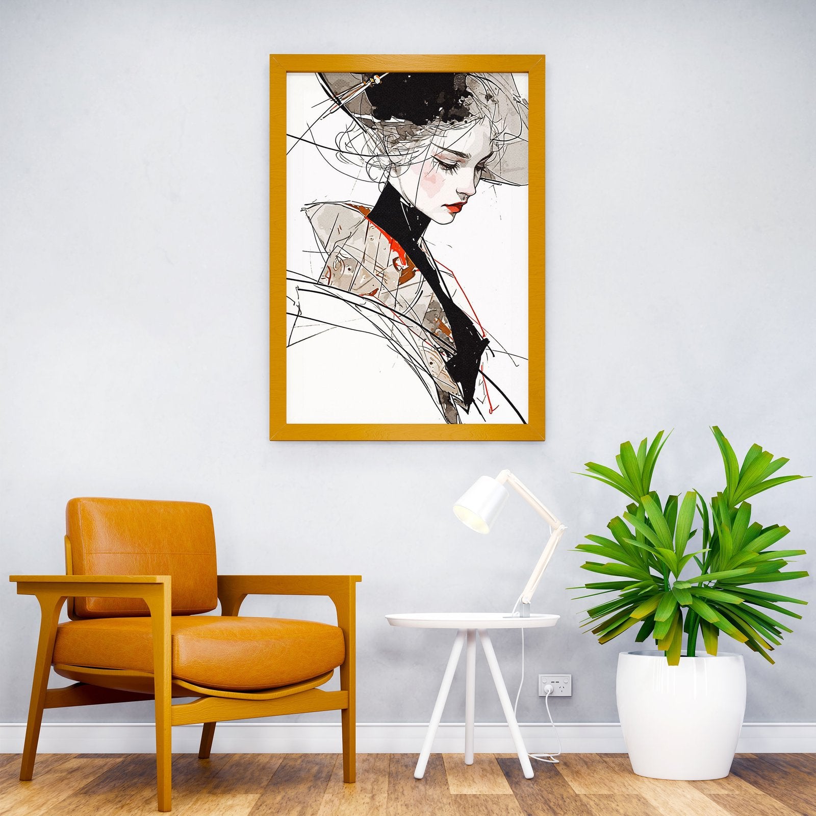 Modern Geisha Asian Style Poster | Wall Art for Home & Office | High-Quality Print - High-Quality Visual Display
