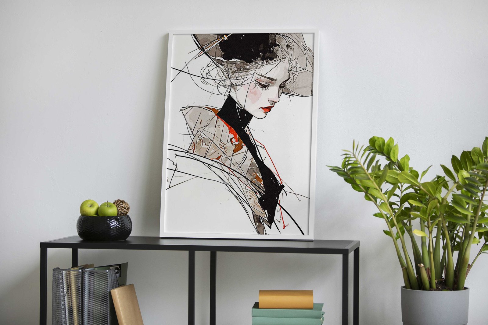 Modern Geisha Asian Style Poster | Wall Art for Home & Office | High-Quality Print - High-Quality Visual Display