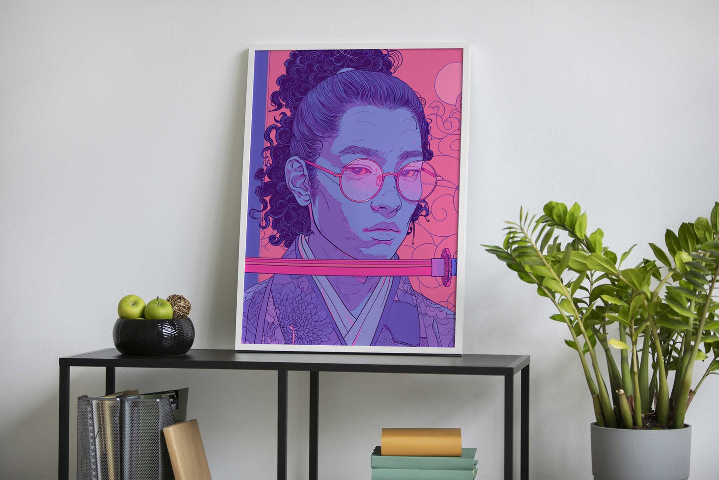 Modern Retro Samurai Asian Style Poster | Wall Art for Home & Office | High-Quality Print - High-Quality Visual Display