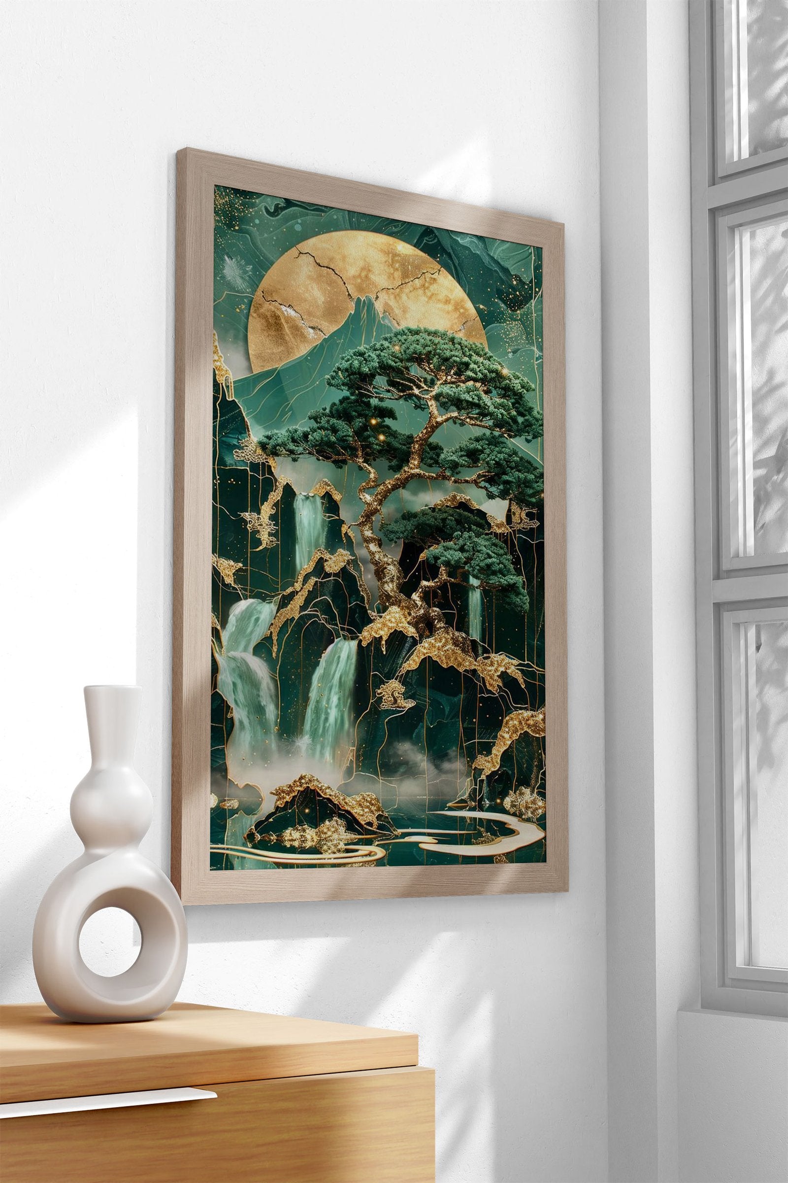 Modern aesthetic Bonsai Asian Style Poster | Wall Art for Home & Office | High-Quality Print - High-Quality Visual Display