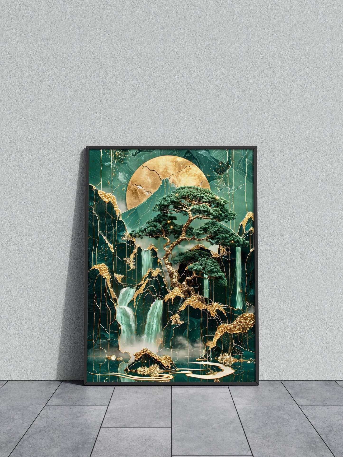 Modern aesthetic Bonsai Asian Style Poster | Wall Art for Home & Office | High-Quality Print - High-Quality Visual Display