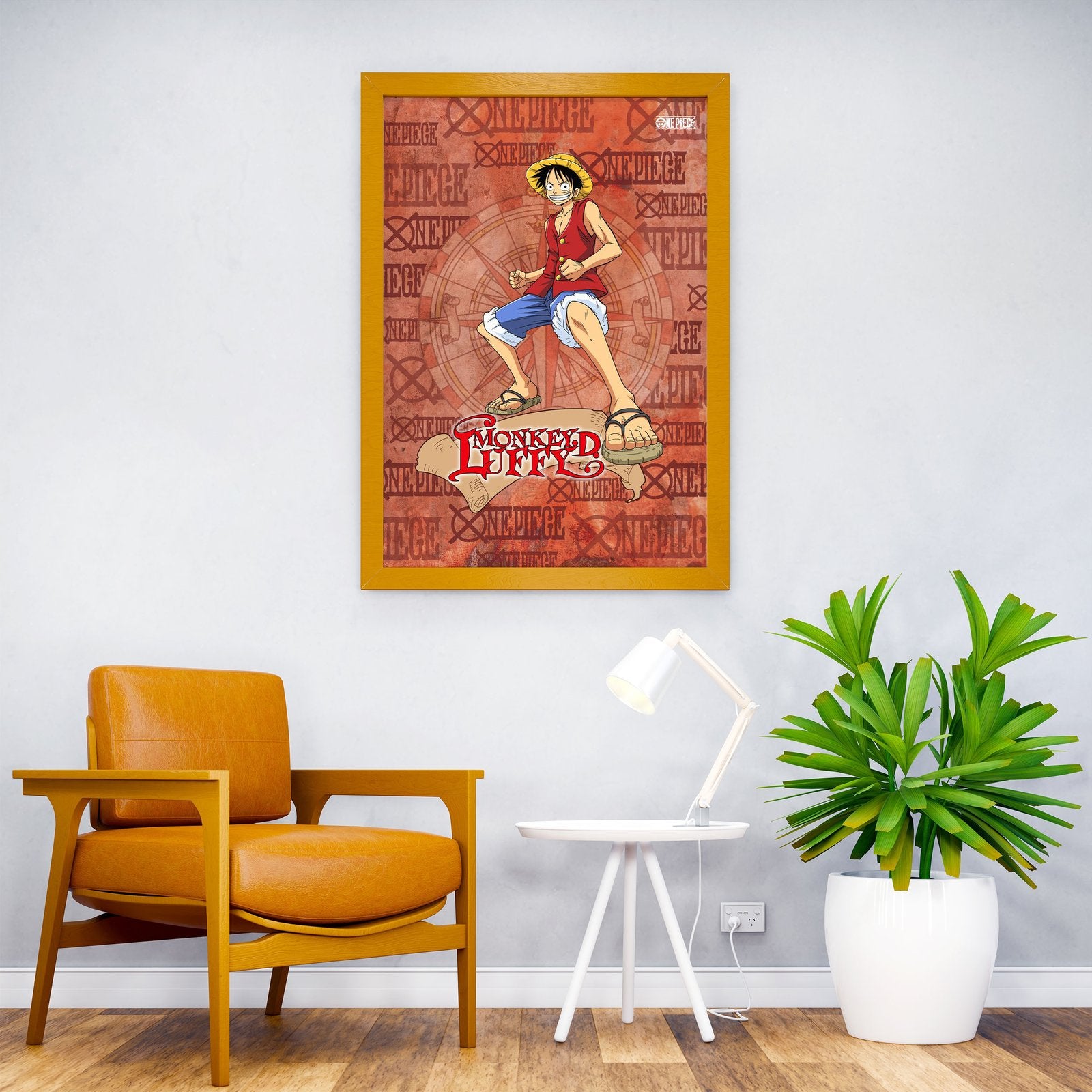Monkey D. Luffy Asian Style Poster | Wall Art for Home & Office | High-Quality Print - High-Quality Visual Display