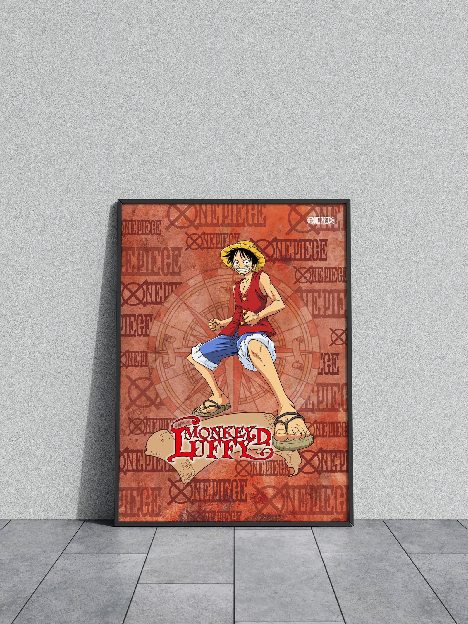 Monkey D. Luffy Asian Style Poster | Wall Art for Home & Office | High-Quality Print - High-Quality Visual Display