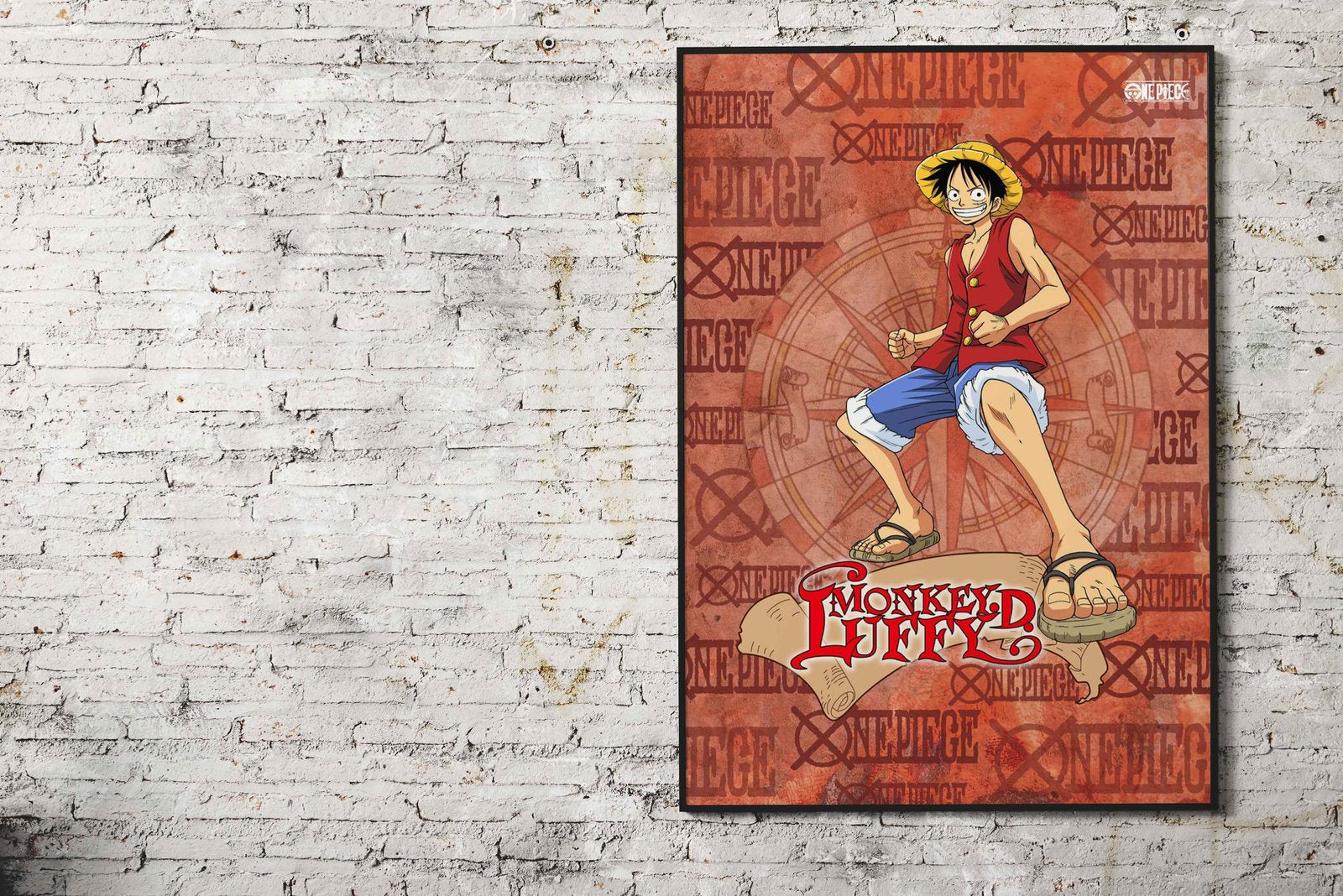 Monkey D. Luffy Asian Style Poster | Wall Art for Home & Office | High-Quality Print - High-Quality Visual Display