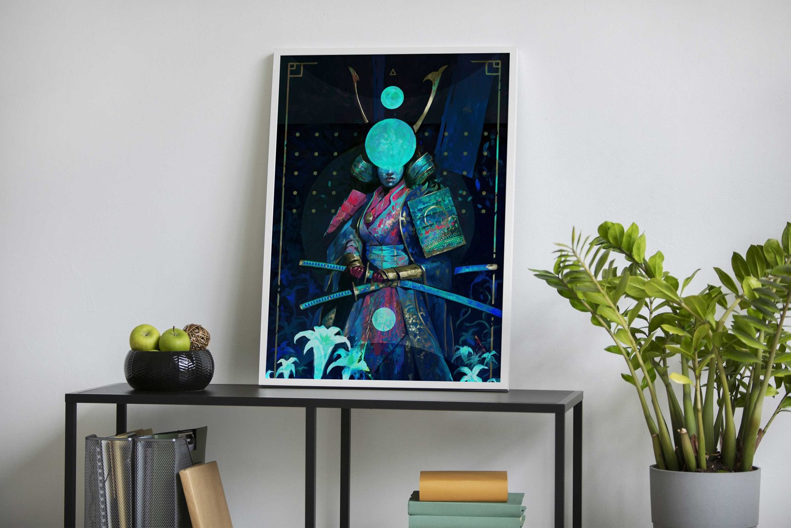 Moon Guard Asian Style Poster | Wall Art for Home & Office | High-Quality Print - High-Quality Visual Display