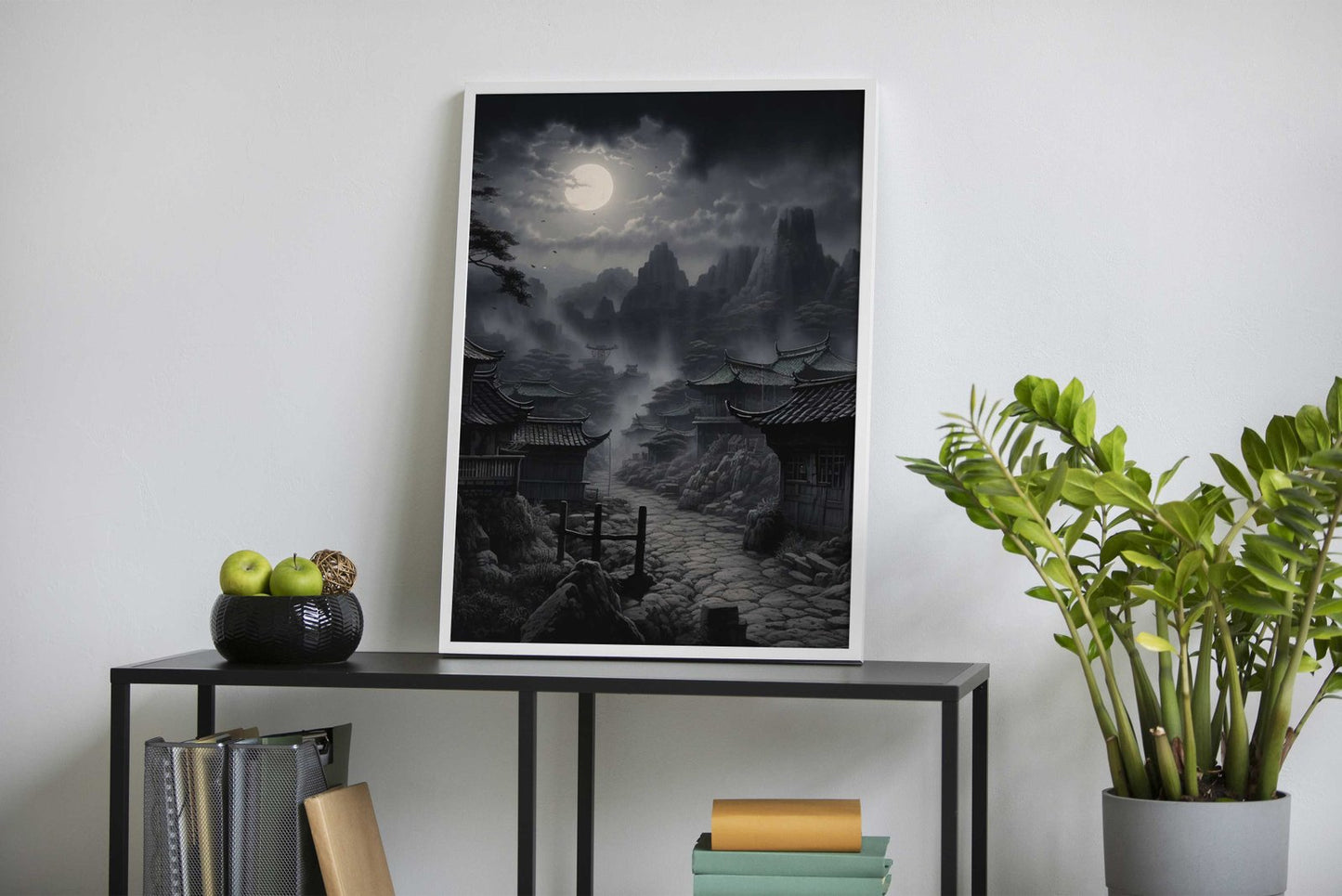 Moon Japanese Landscape Asian Style Poster | Wall Art for Home & Office | High-Quality Print - High-Quality Visual Display