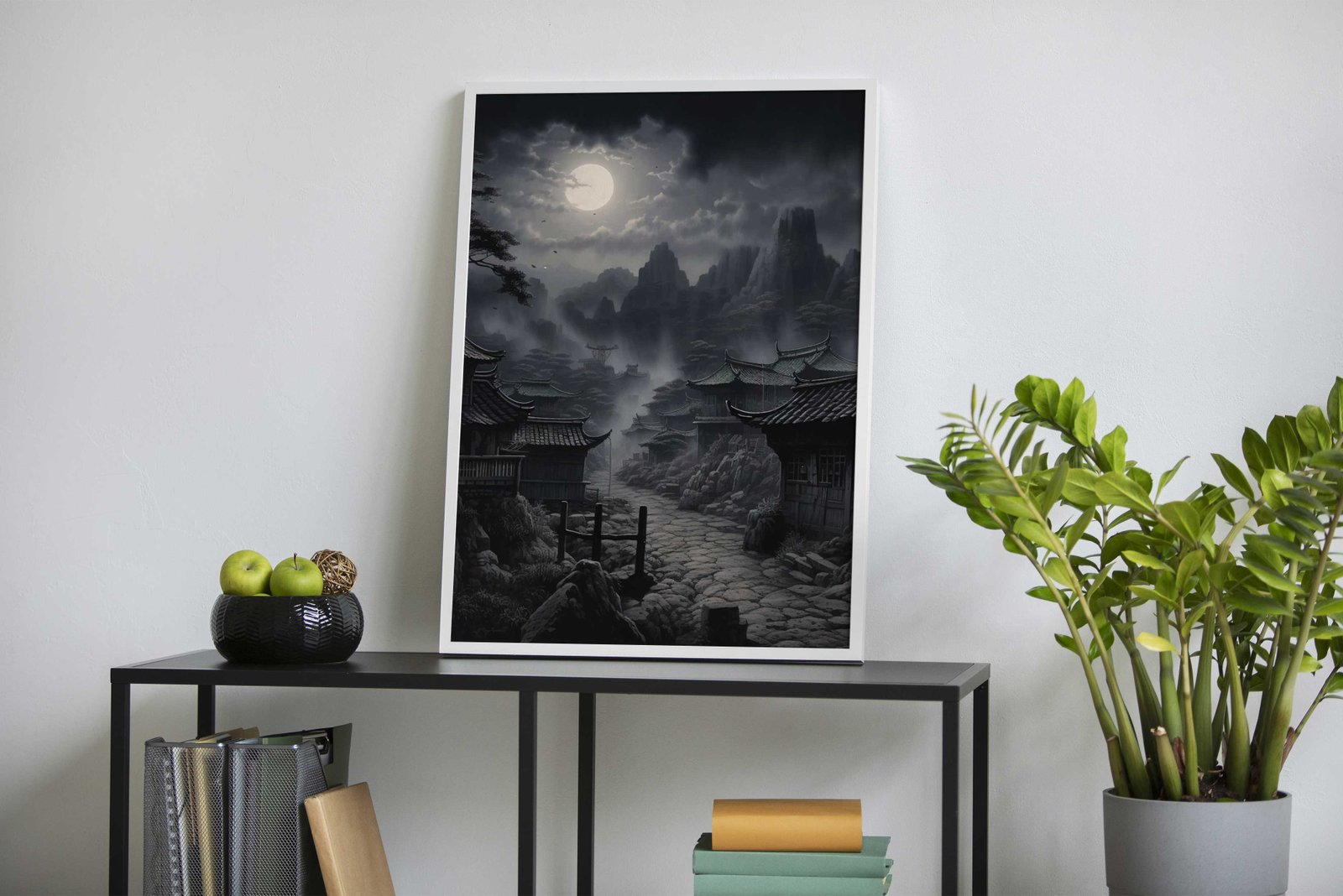 Moon Japanese Landscape Asian Style Poster | Wall Art for Home & Office | High-Quality Print - High-Quality Visual Display