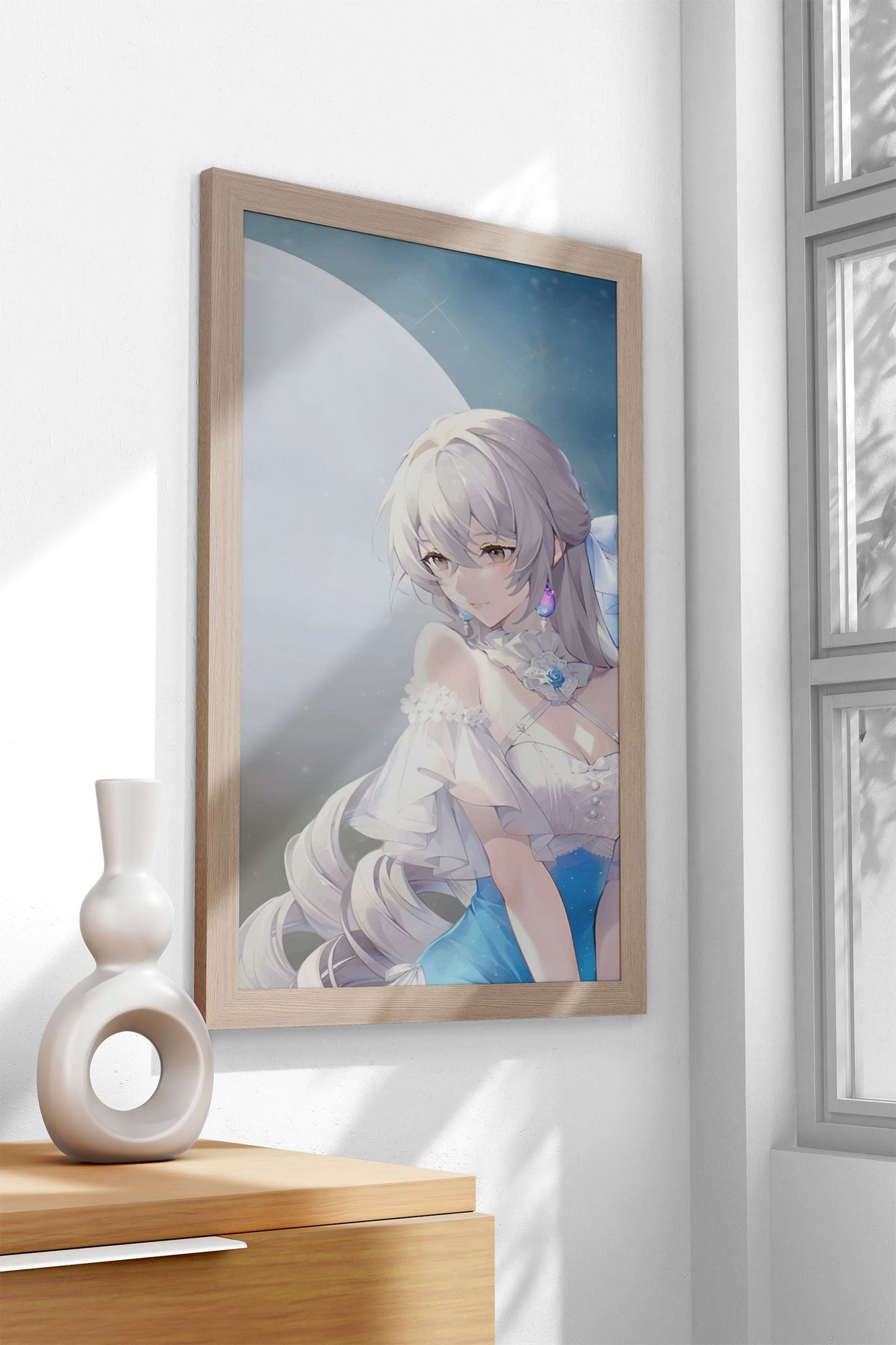 Moon girl Asian Style Poster | Wall Art for Home & Office | High-Quality Print - High-Quality Visual Display