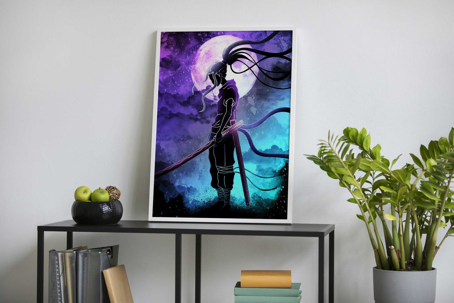 Moonlight Samurai Soul Asian Style Poster | Wall Art for Home & Office | High-Quality Print - High-Quality Visual Display