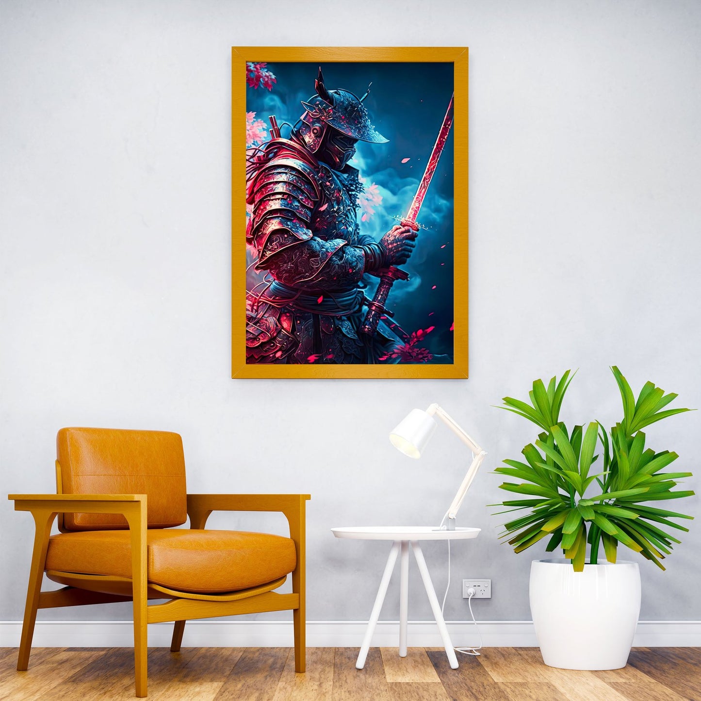 Moonlight Samurai Asian Style Poster | Wall Art for Home & Office | High-Quality Print - High-Quality Visual Display