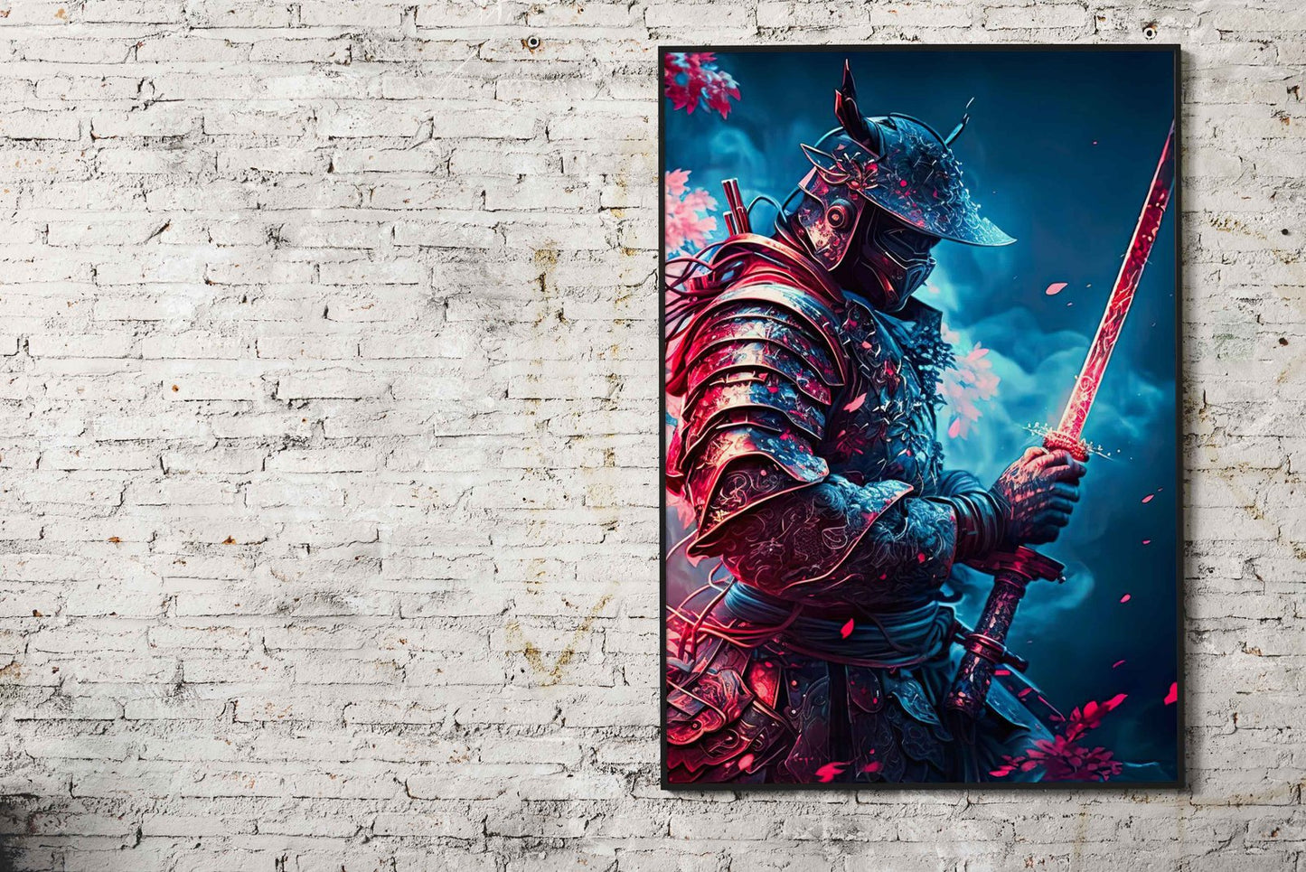 Moonlight Samurai Asian Style Poster | Wall Art for Home & Office | High-Quality Print - High-Quality Visual Display