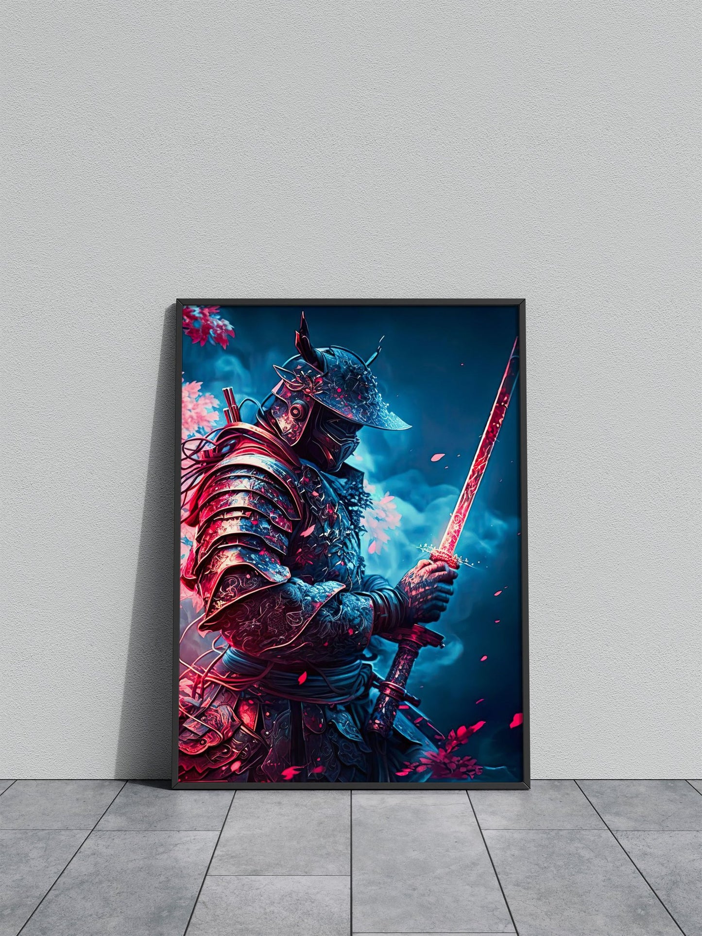 Moonlight Samurai Asian Style Poster | Wall Art for Home & Office | High-Quality Print - High-Quality Visual Display