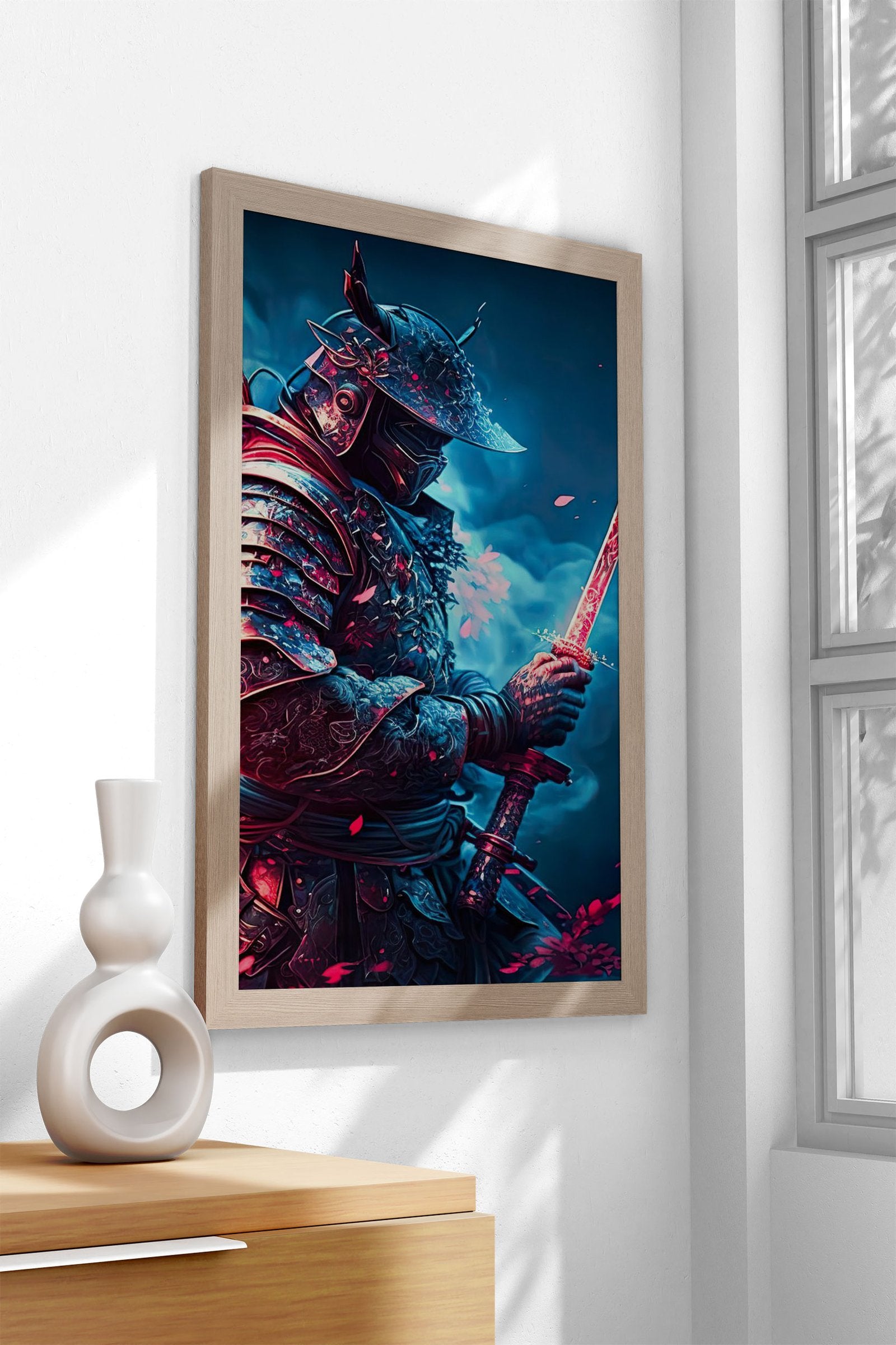 Moonlight Samurai Asian Style Poster | Wall Art for Home & Office | High-Quality Print - High-Quality Visual Display