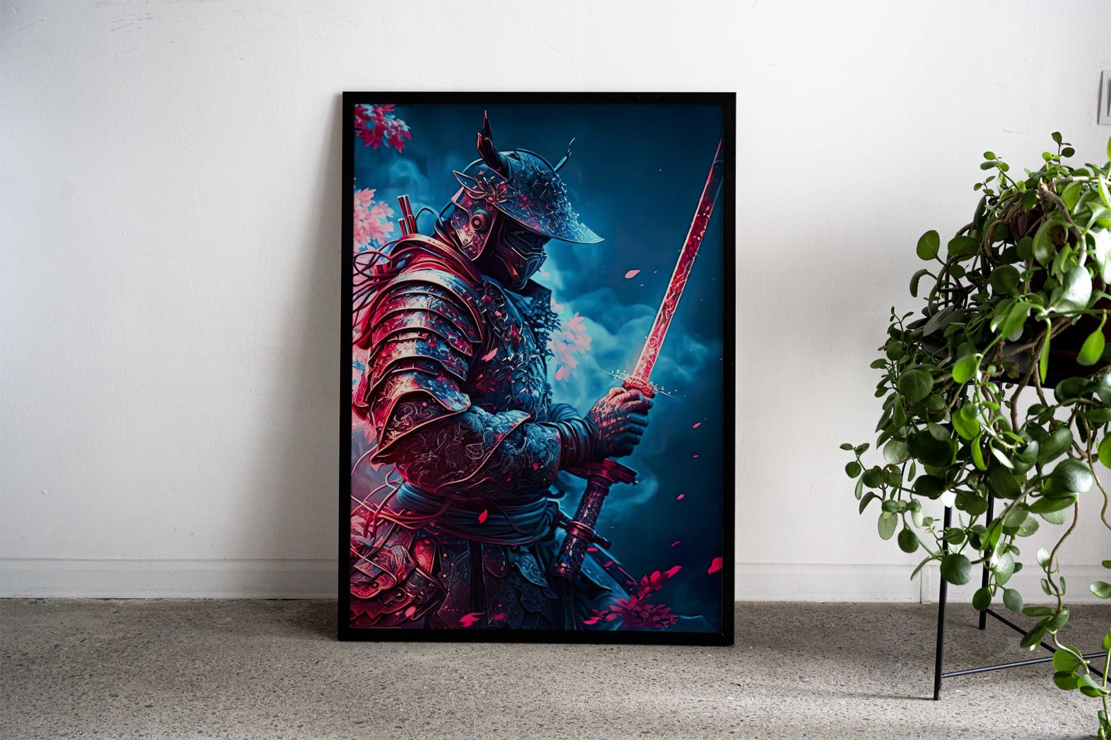 Moonlight Samurai Asian Style Poster | Wall Art for Home & Office | High-Quality Print - High-Quality Visual Display