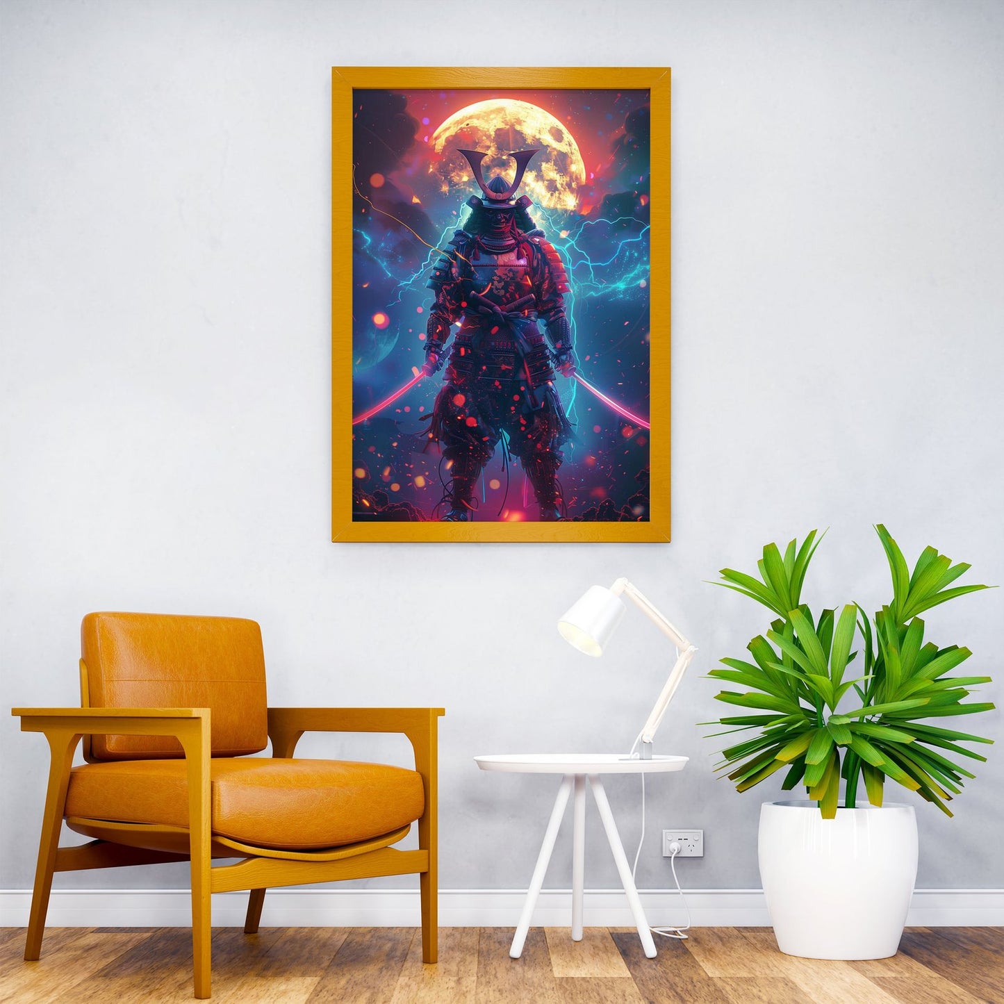Moonlit Samurai Asian Style Poster | Wall Art for Home & Office | High-Quality Print - High-Quality Visual Display