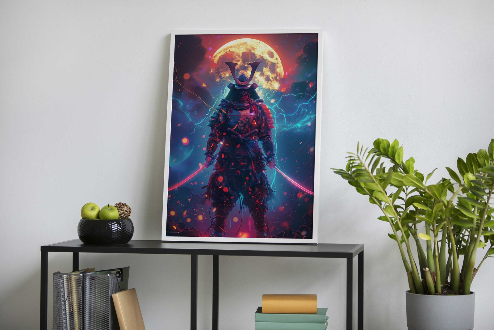 Moonlit Samurai Asian Style Poster | Wall Art for Home & Office | High-Quality Print - High-Quality Visual Display