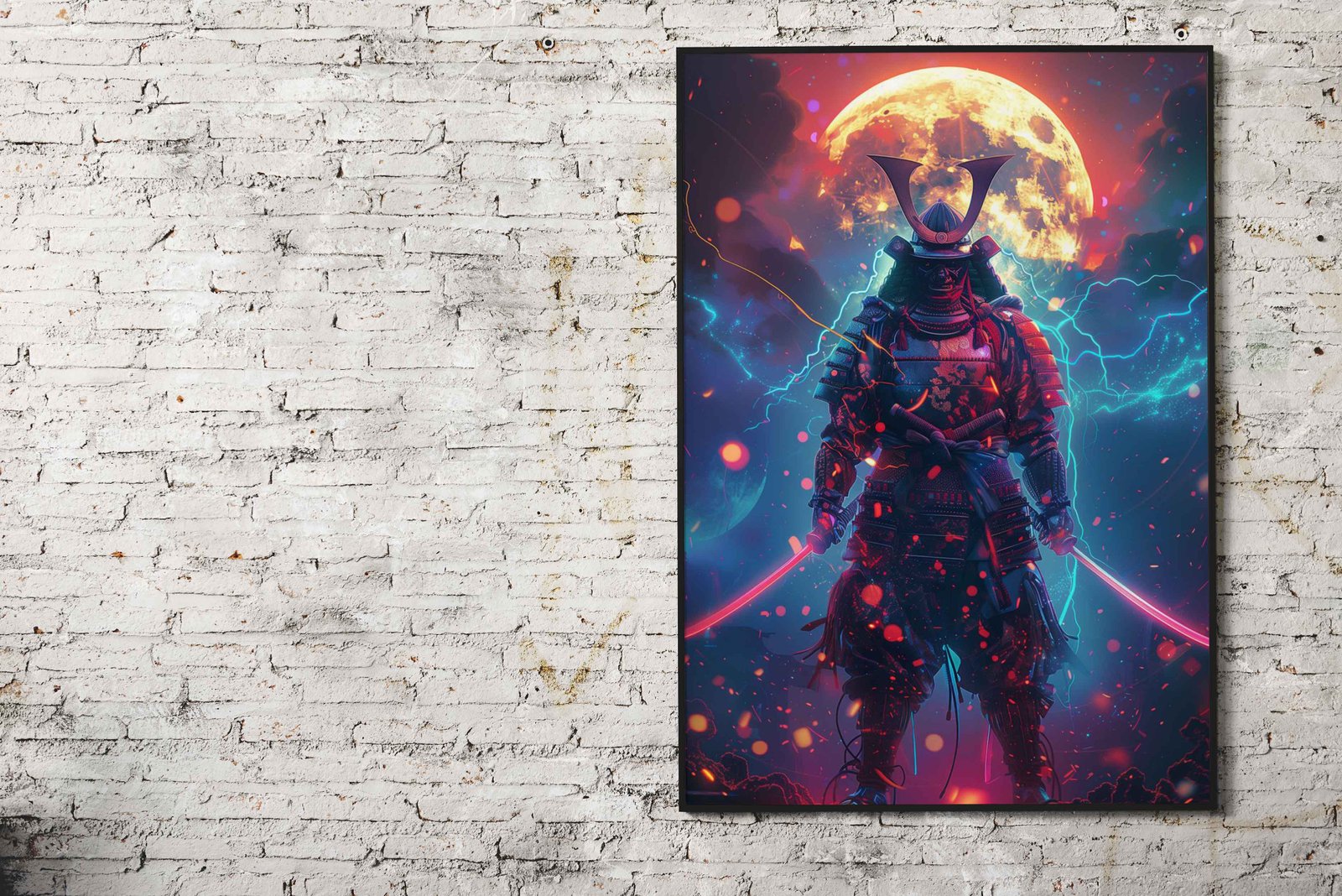 Moonlit Samurai Asian Style Poster | Wall Art for Home & Office | High-Quality Print - High-Quality Visual Display