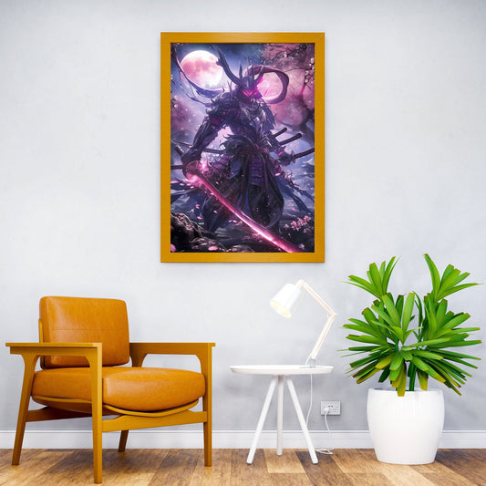 Moonlord Japanese Samurai Asian Style Poster | Wall Art for Home & Office | High-Quality Print - High-Quality Visual Display