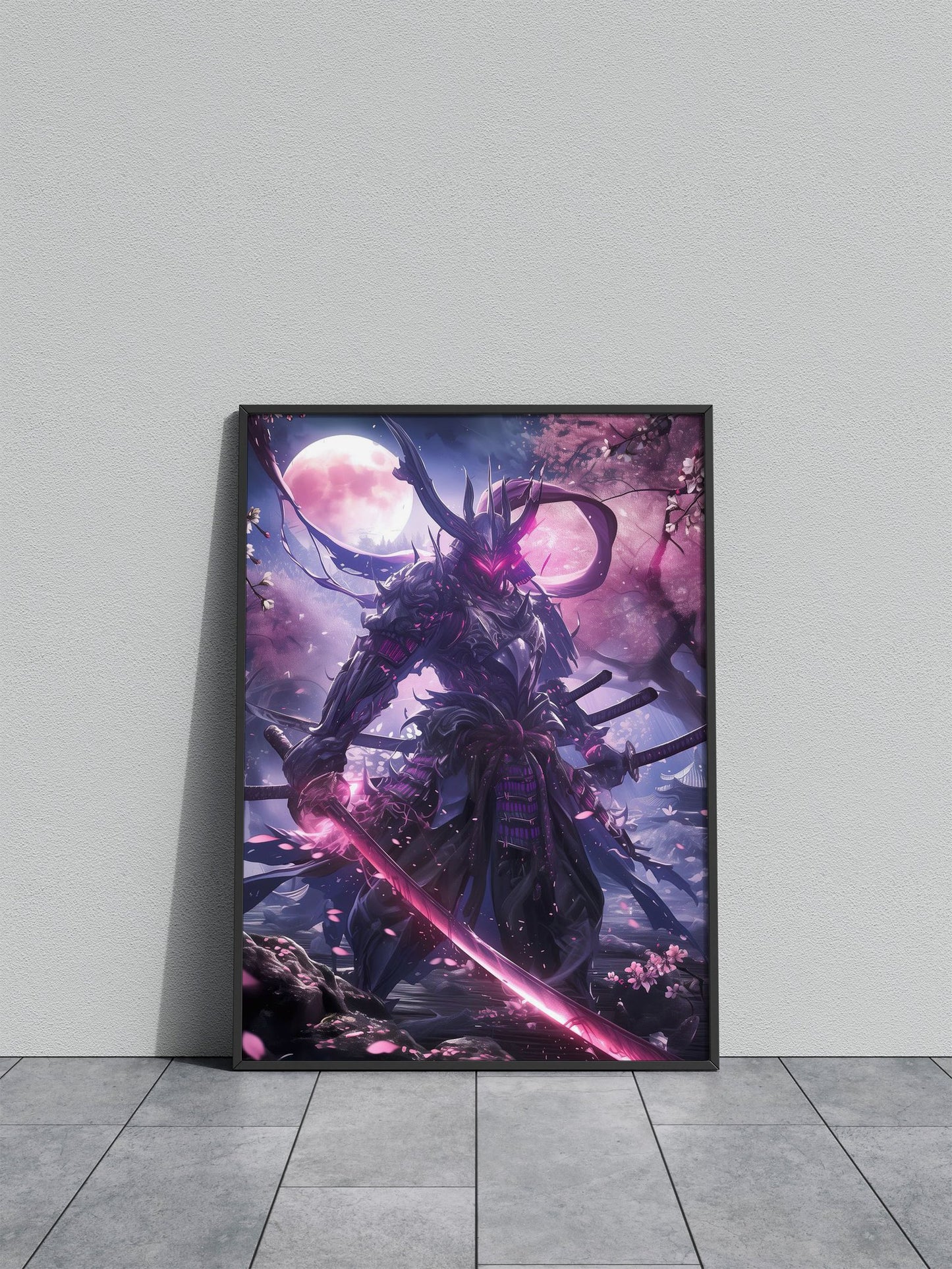 Moonlord Japanese Samurai Asian Style Poster | Wall Art for Home & Office | High-Quality Print - High-Quality Visual Display