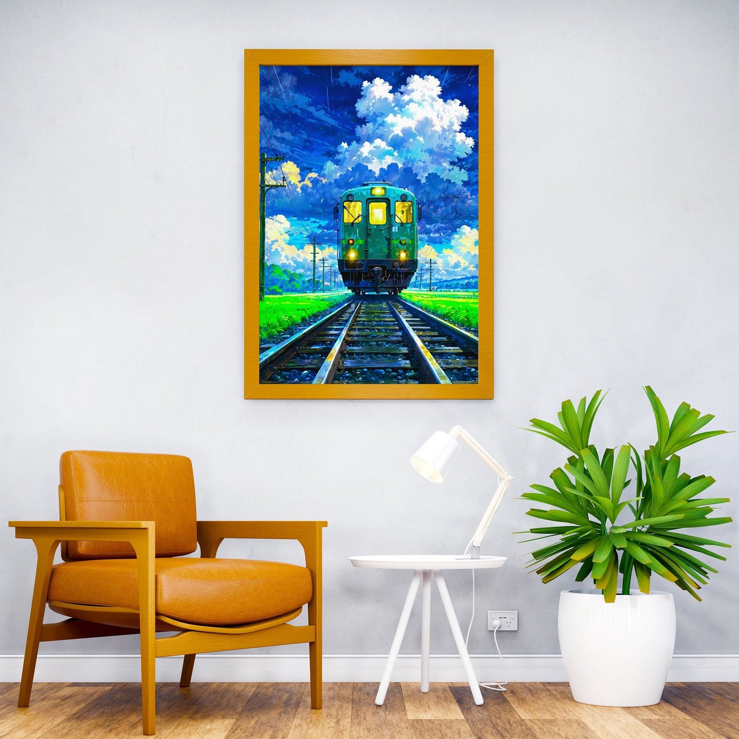 Morning Train Asian Style Poster | Wall Art for Home & Office | High-Quality Print - High-Quality Visual Display