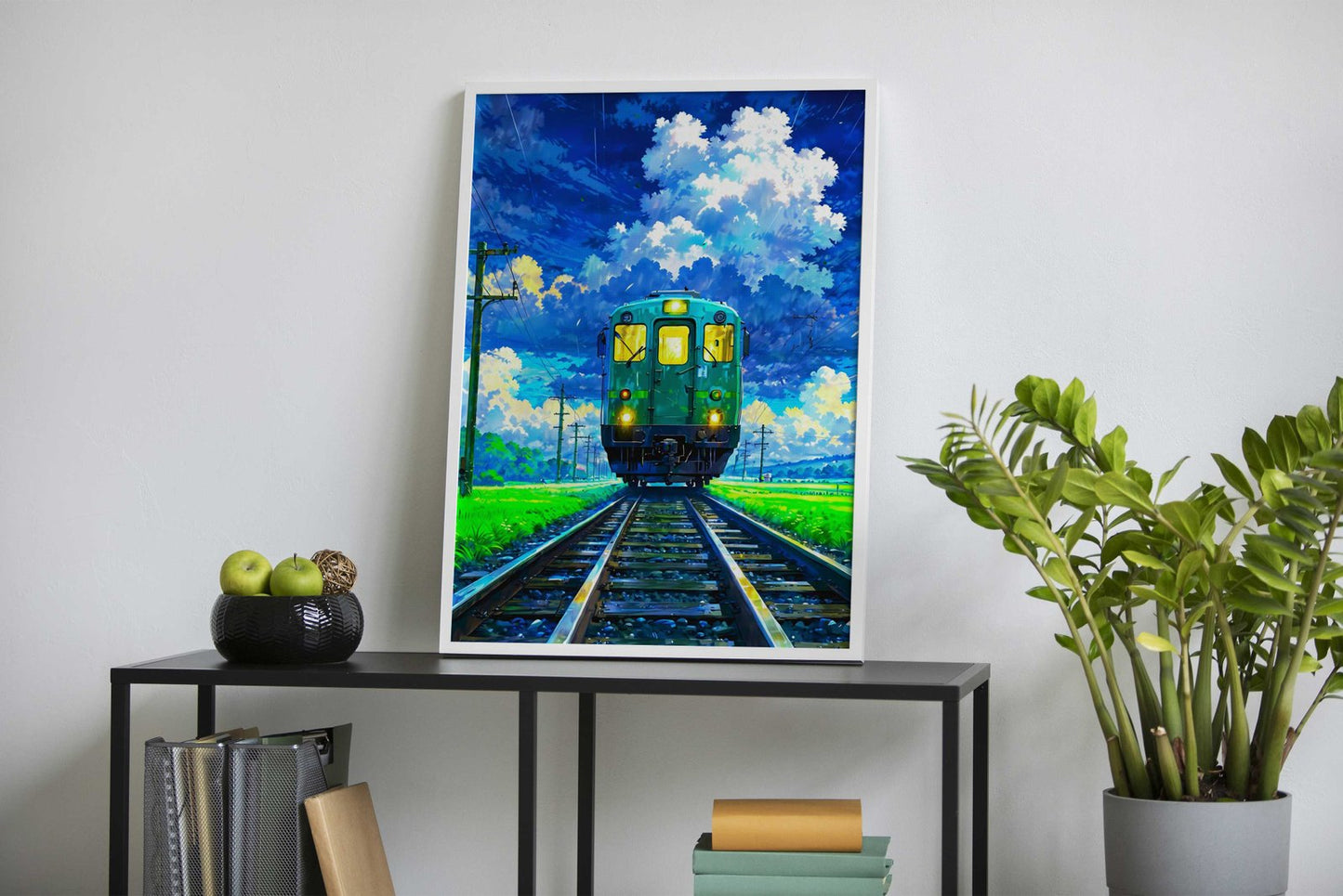 Morning Train Asian Style Poster | Wall Art for Home & Office | High-Quality Print - High-Quality Visual Display