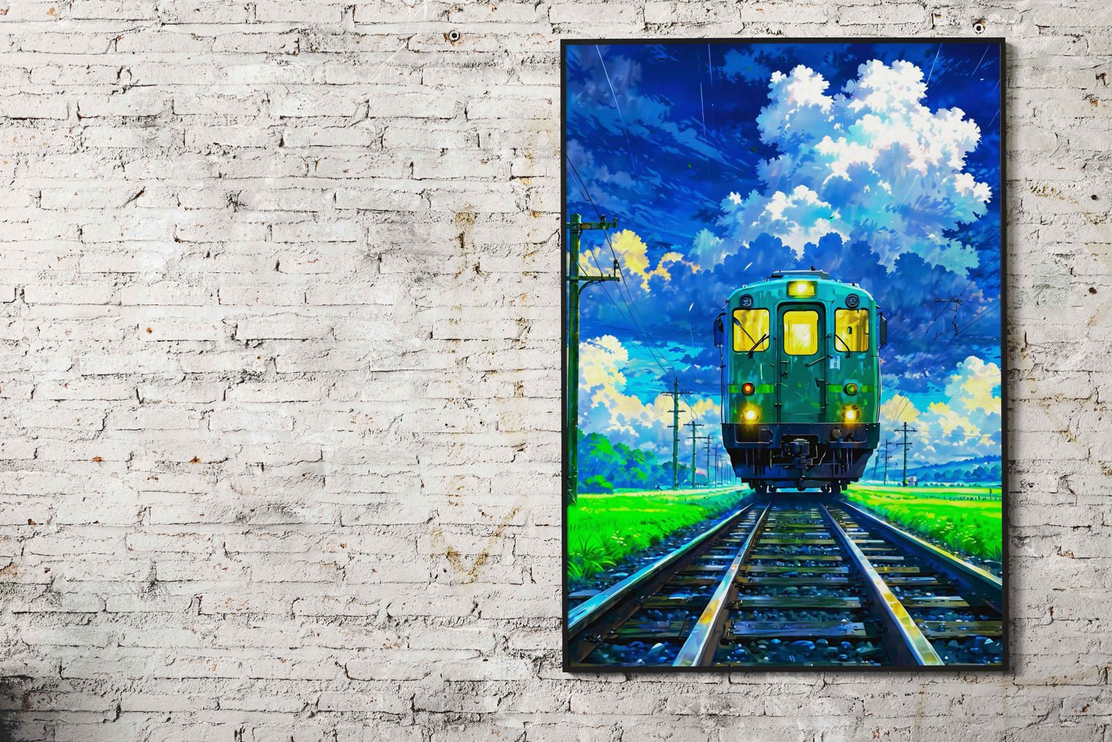 Morning Train Asian Style Poster | Wall Art for Home & Office | High-Quality Print - High-Quality Visual Display
